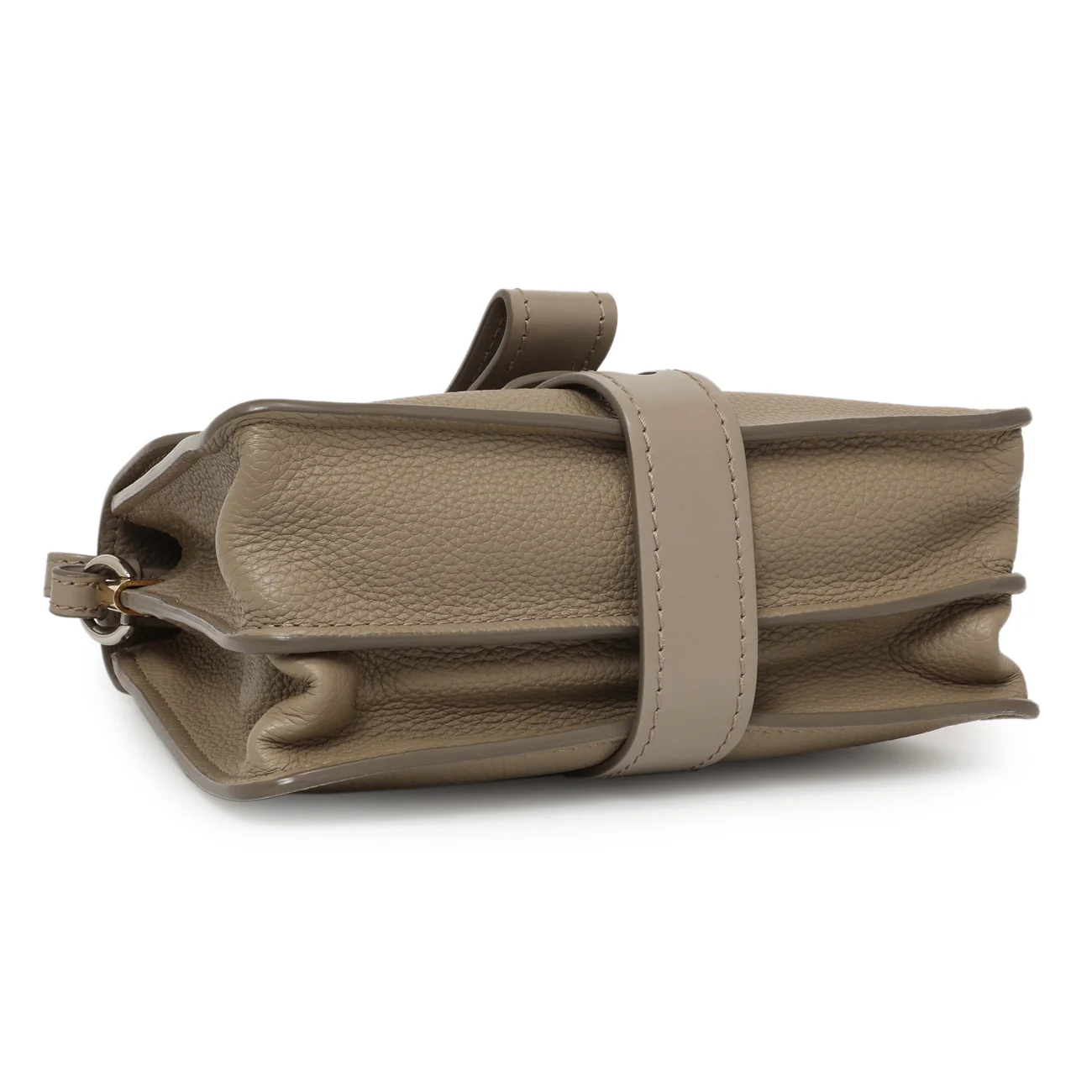 Chloe Grey Grained Calfskin Aby Day Shoulder Bag - Image 3