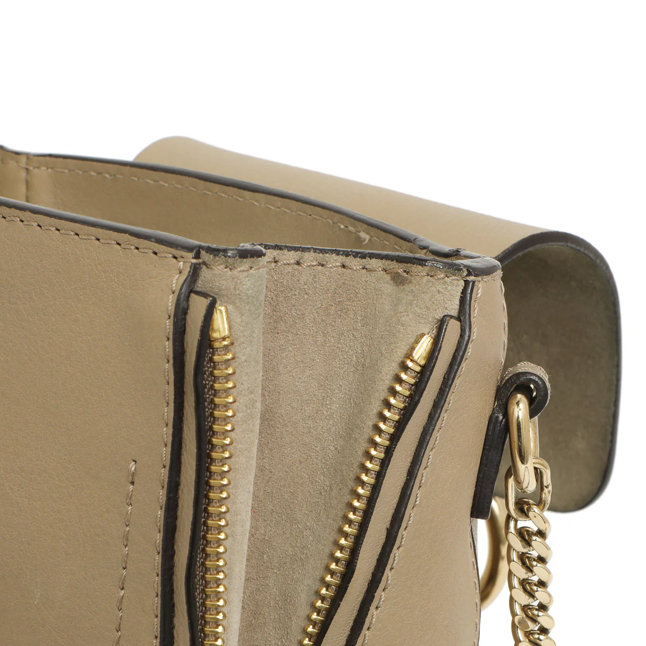 Chloe Grey Suede Calfskin Mini Faye Backpack - Image 12