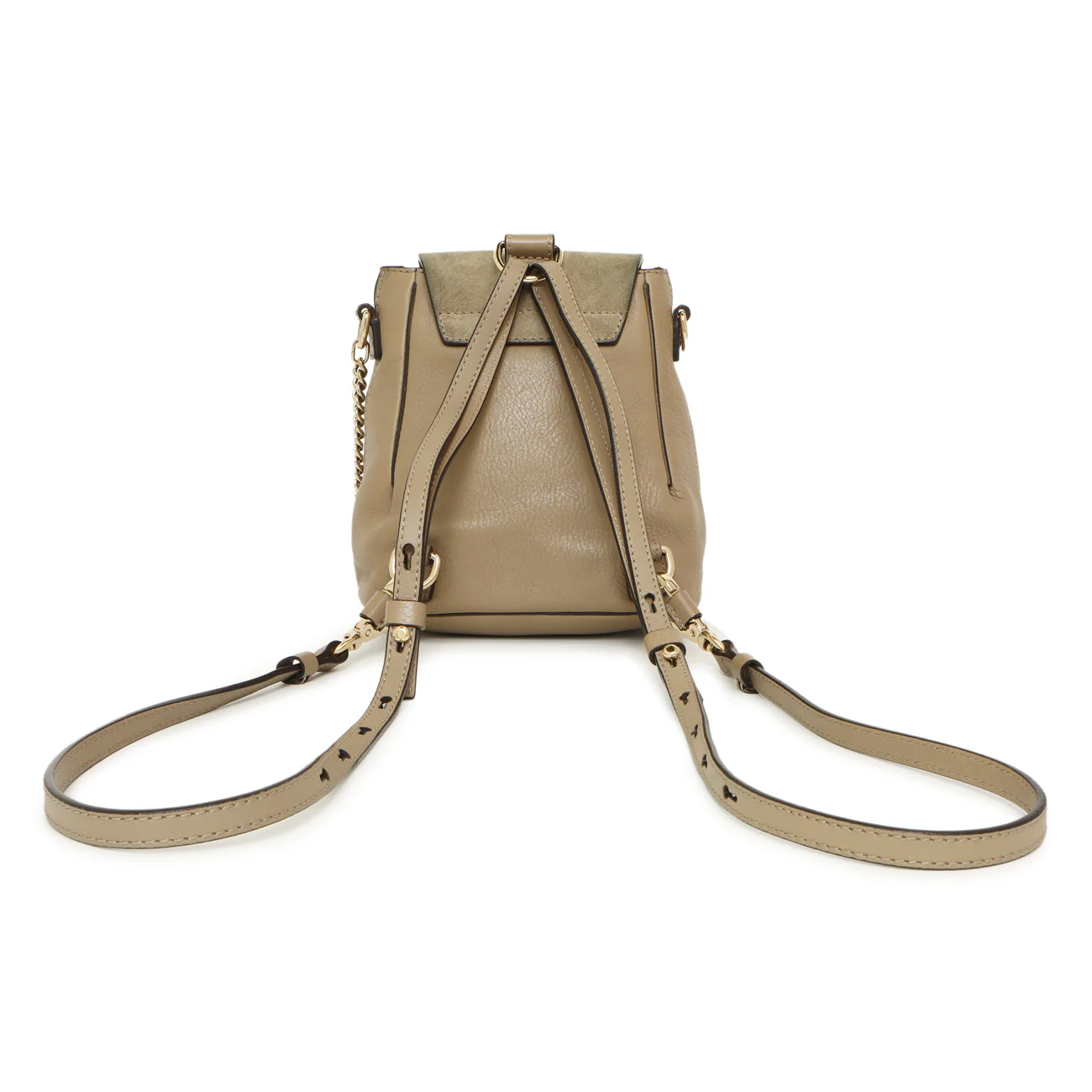 Chloe Grey Suede Calfskin Mini Faye Backpack - Image 2