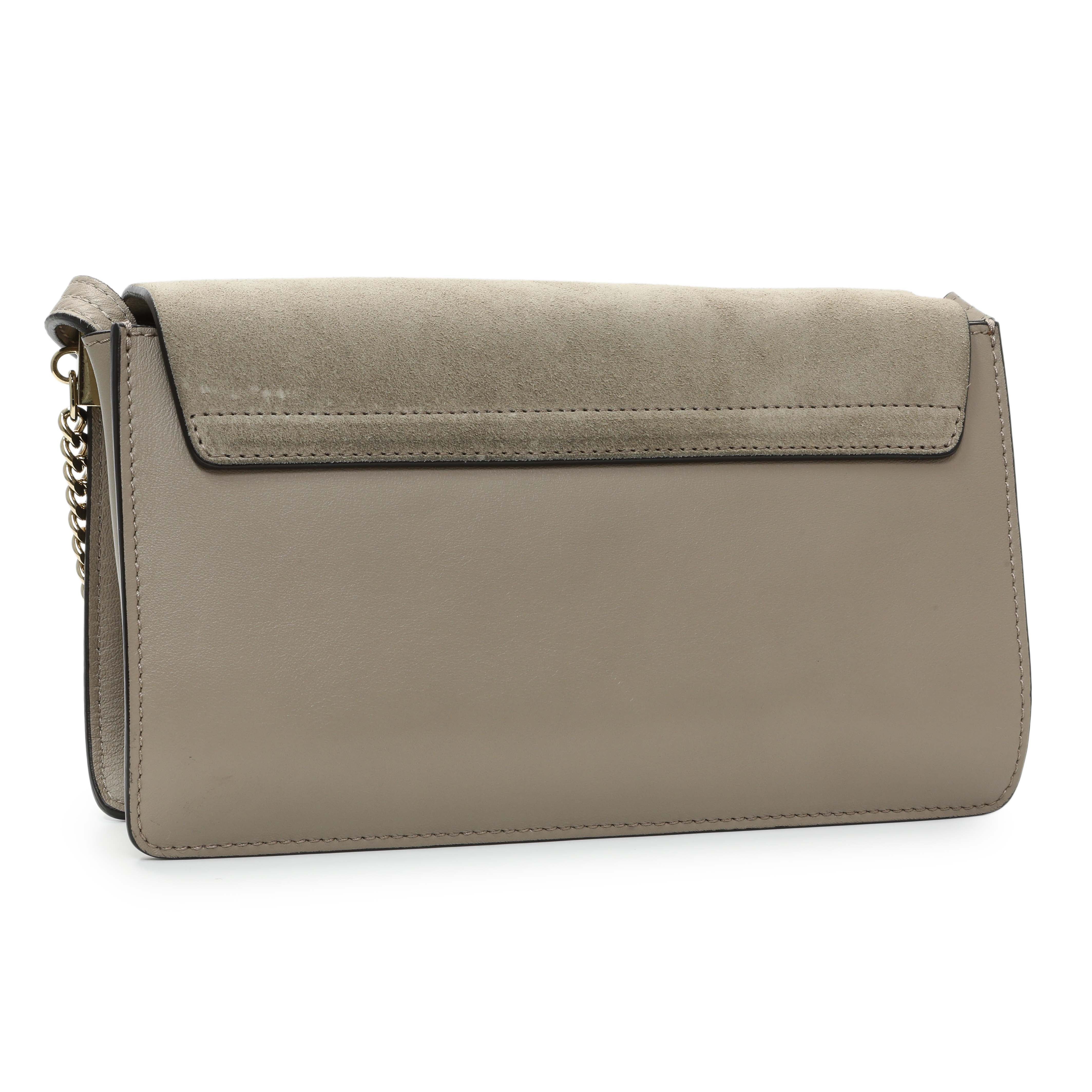 Chloe Grey Suede Calfskin Mini Faye Shoulder Bag - Image 2