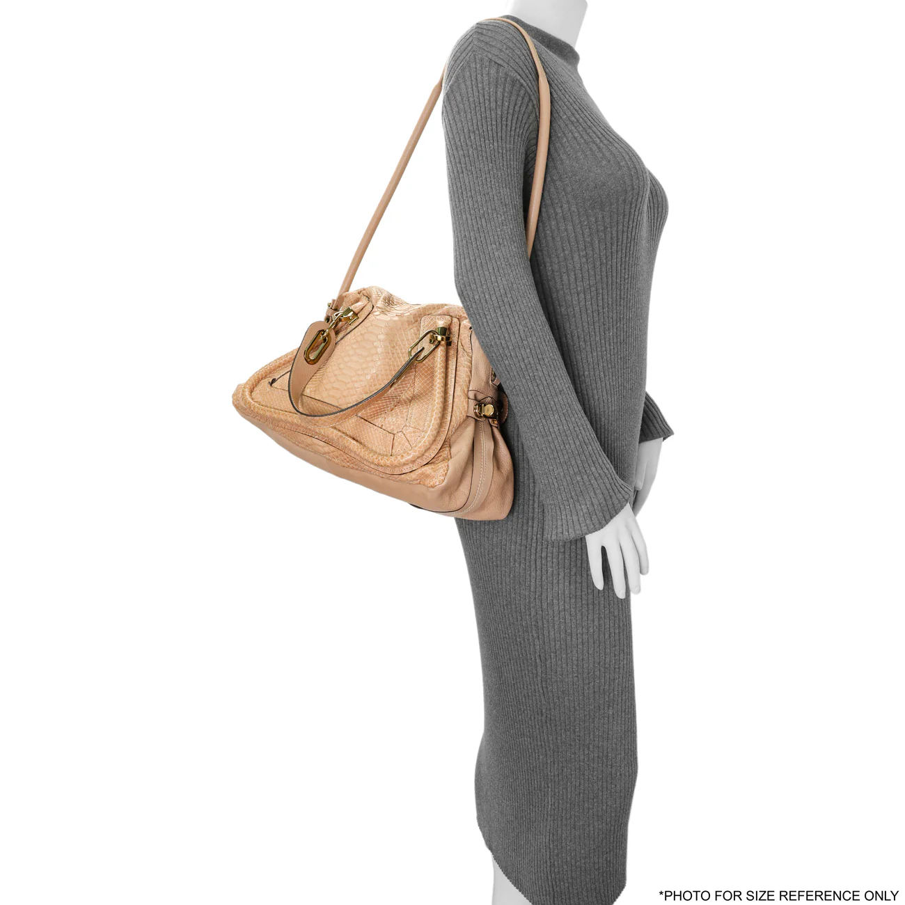 Chloe Nude Python Medium Paraty - Image 10