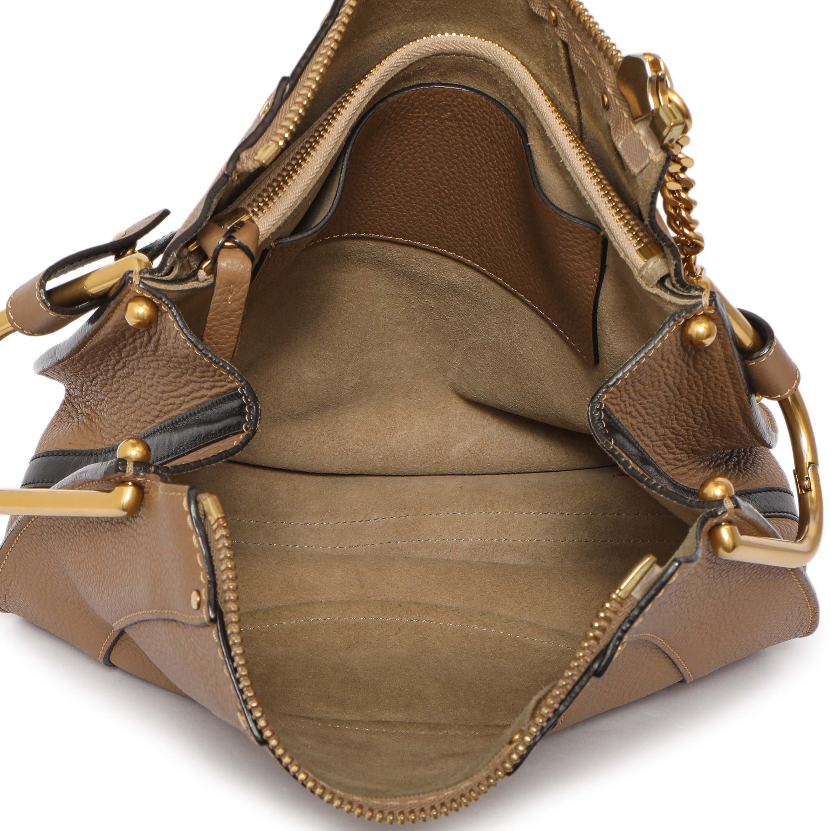 Chloe Nut Grained Calfskin Small Hayley Hobo - Image 5