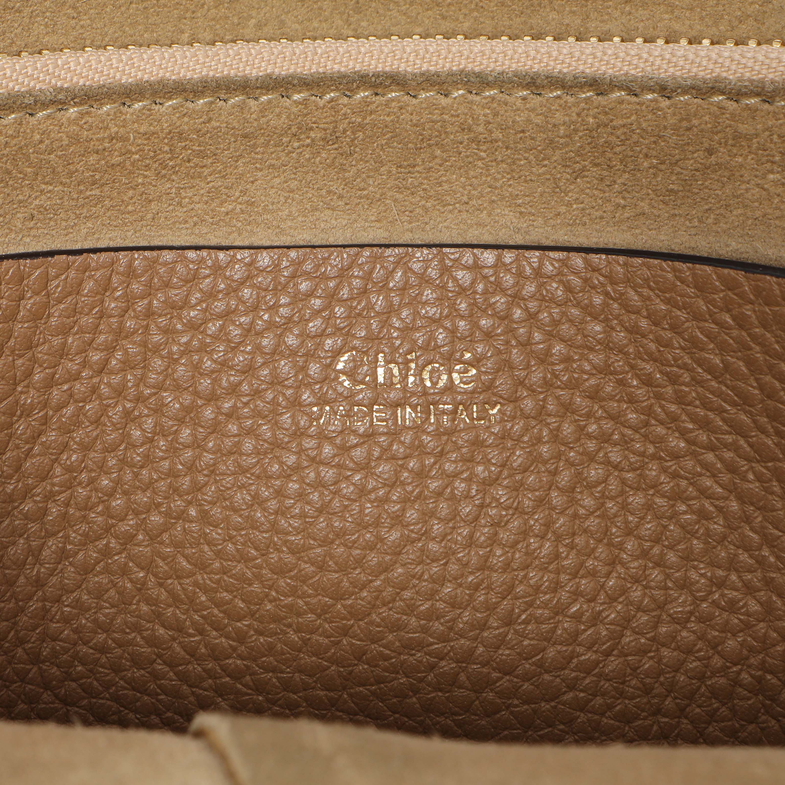 Chloe Nut Grained Calfskin Small Hayley Hobo - Image 6