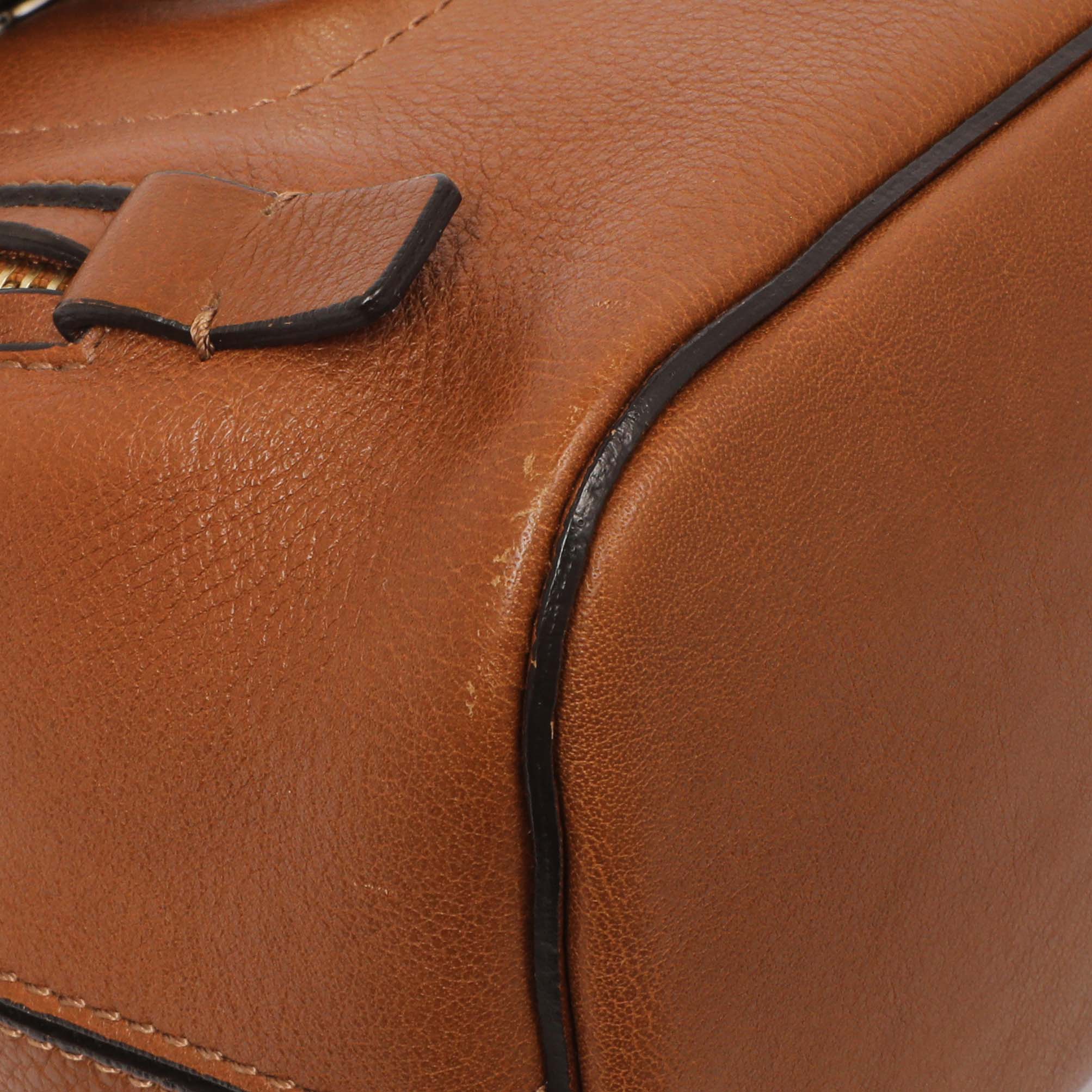 Chloe Tan Suede Calfskin Mini Faye Backpack - Image 4