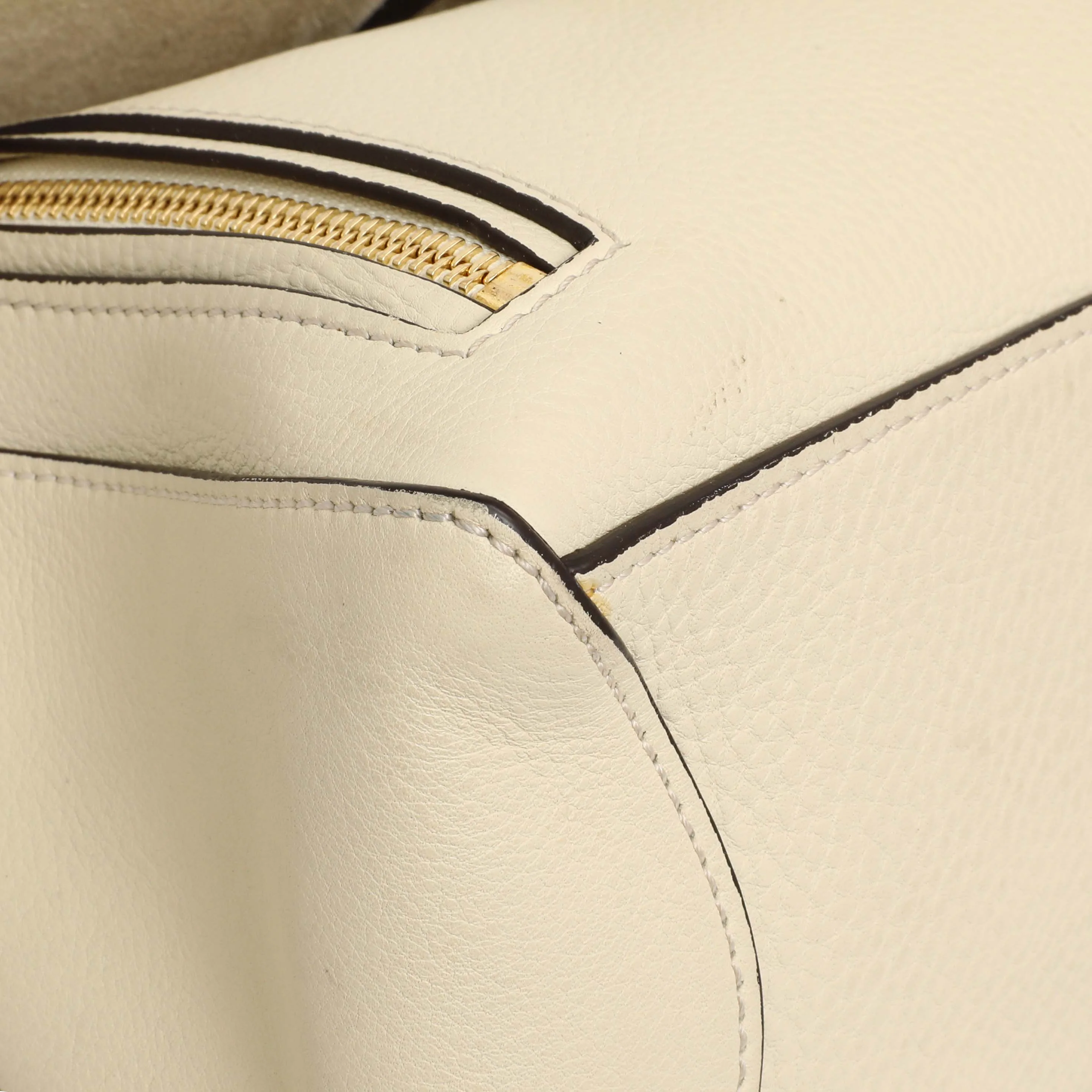 Chloe White Calfskin Small Faye Day Shoulder Bag - Image 4