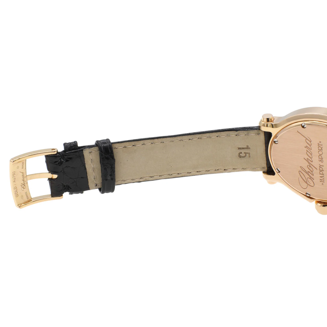 Chopard 18K Rose Gold Happy Sport Oval Quartz Ladies Watch 275350-5003 - Image 4