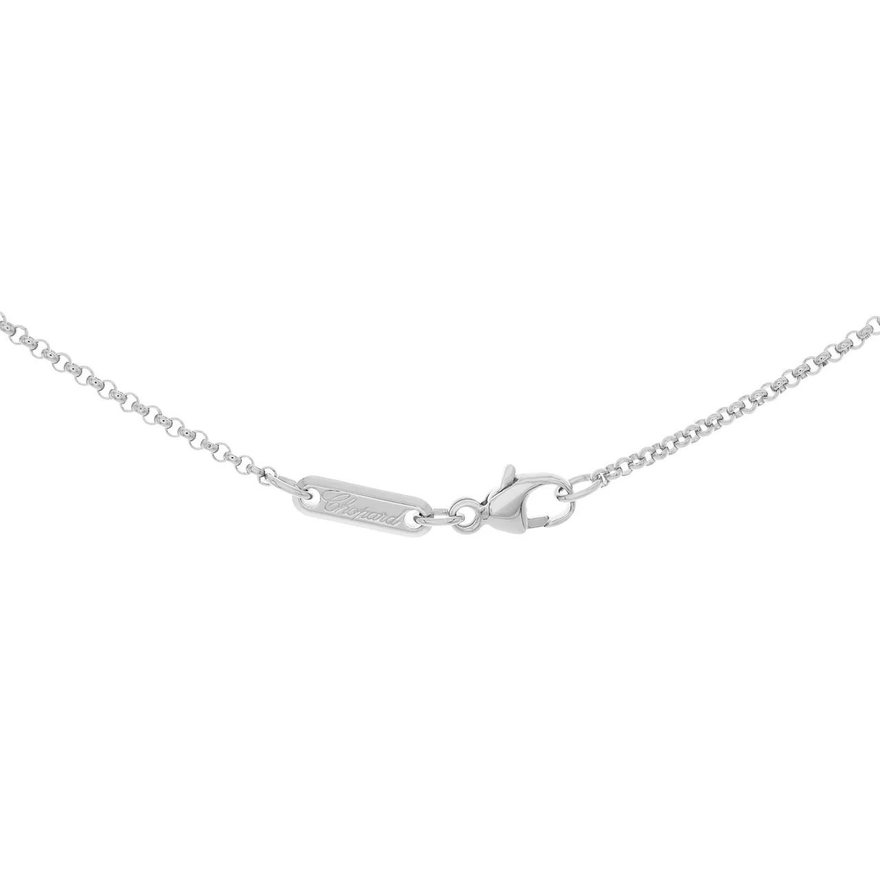 Chopard 18K White Gold Diamond Very Chopard Pendant - Image 3