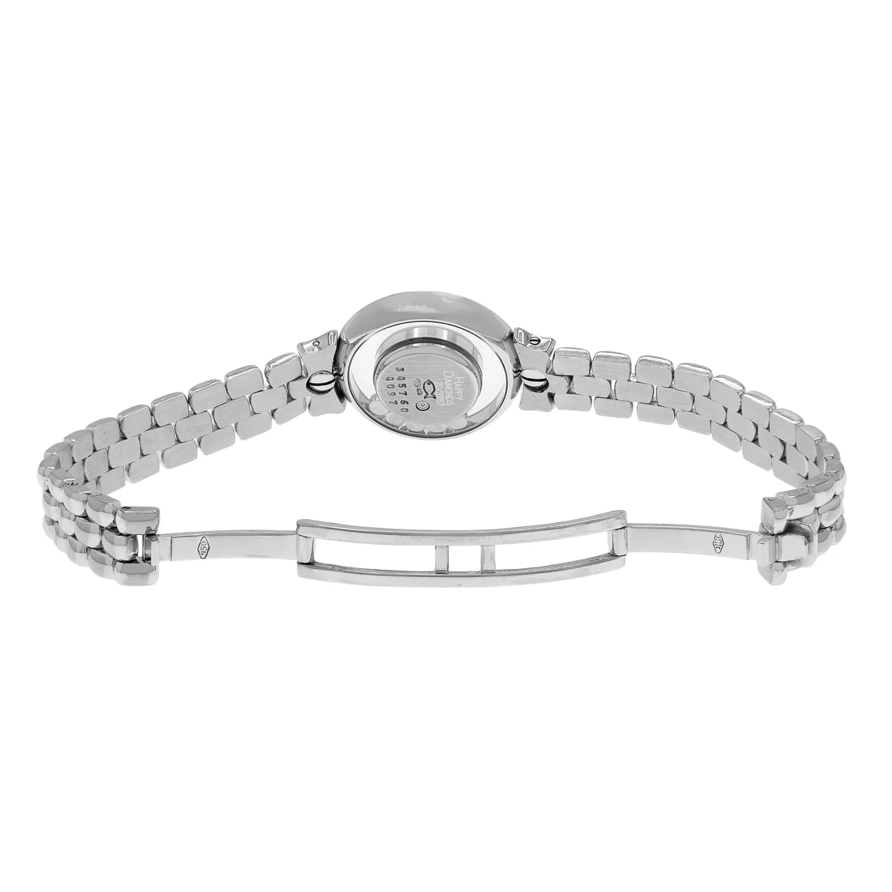 Chopard 18K White Gold Happy Diamond Quartz Watch - Image 4