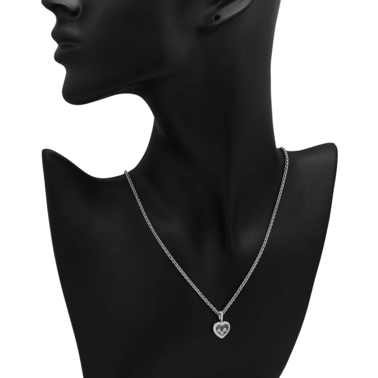 Chopard 18K White Gold Happy Diamonds Icons Pendant Necklace - Image 5