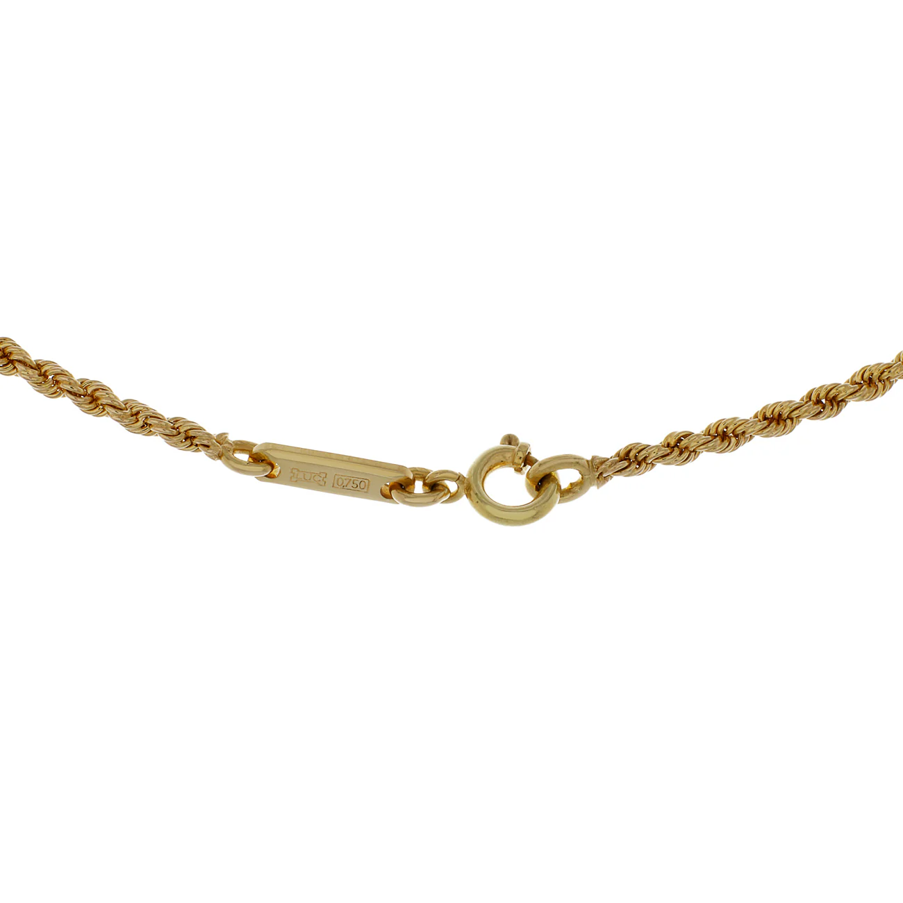 Chopard 18K Yellow Gold Rope Necklace - Image 3