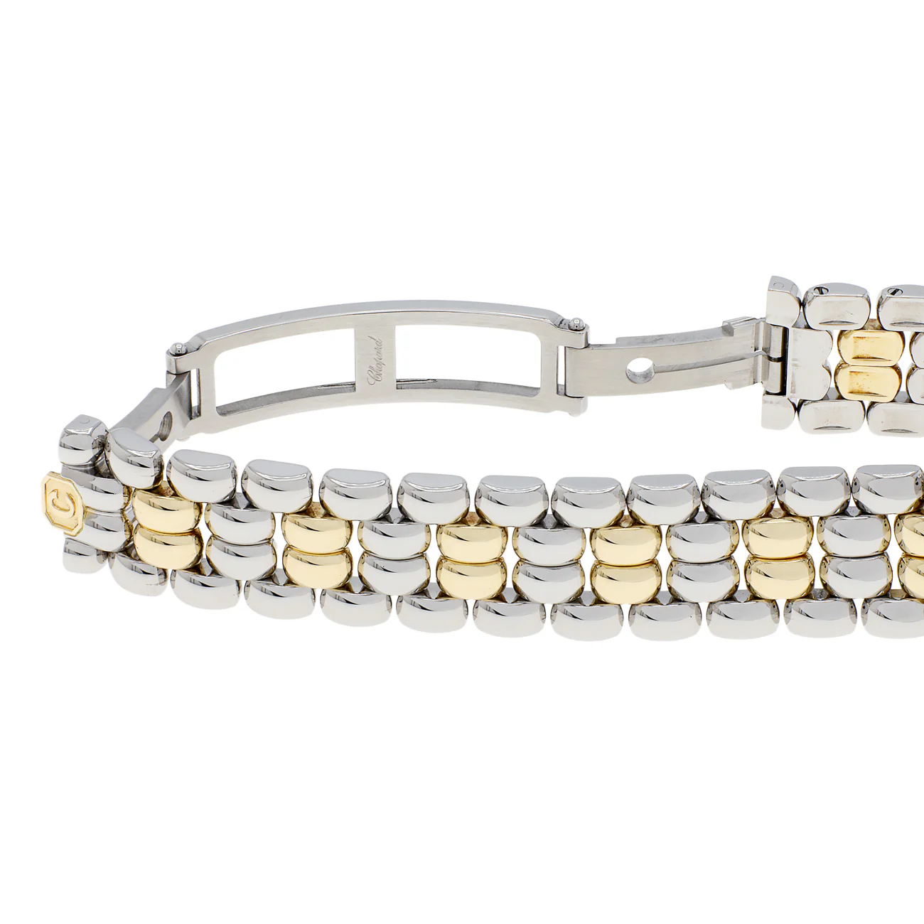 Chopard Stainless Steel 18K Yellow Gold 5 Diamond Happy Sport 27/8256-23 - Image 4
