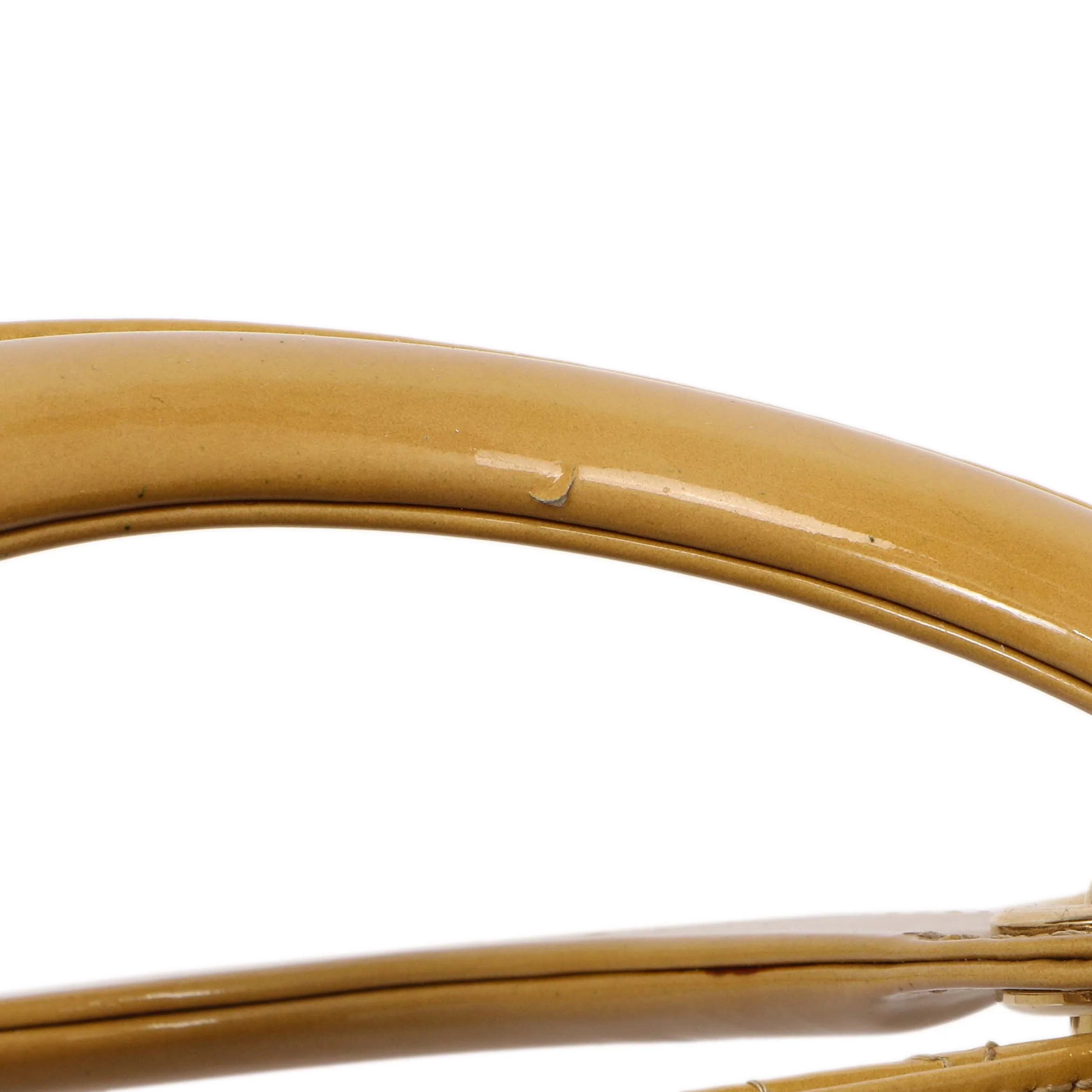 Christian Dior Beige Patent Cannage Large Lady Dior - Image 11
