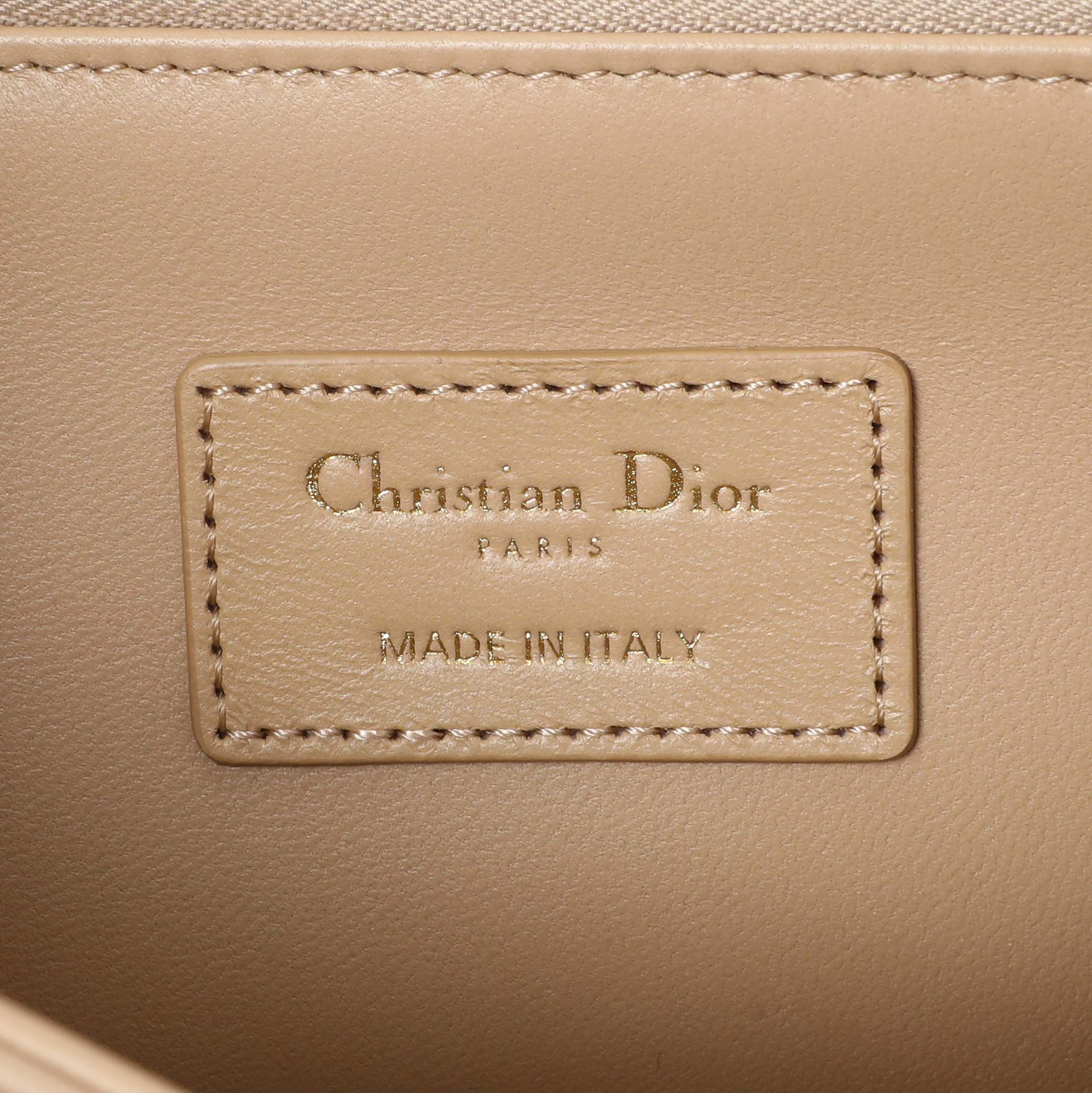 Christian Dior Biscuit Cannage Lambskin My Dior Top Handle Bag - Image 5