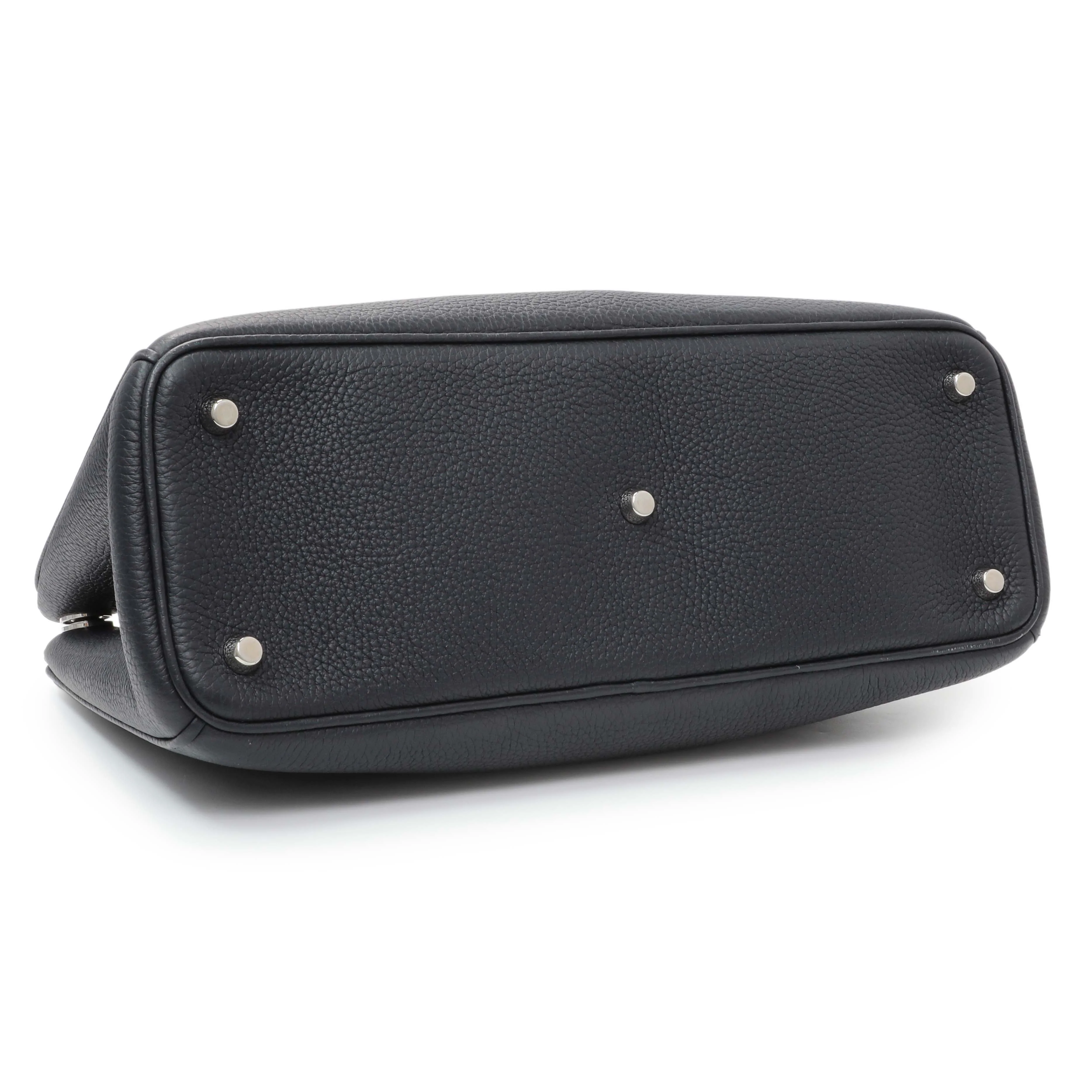 Christian Dior Navy Bullcalf Medium Diorissimo Tote - Image 3