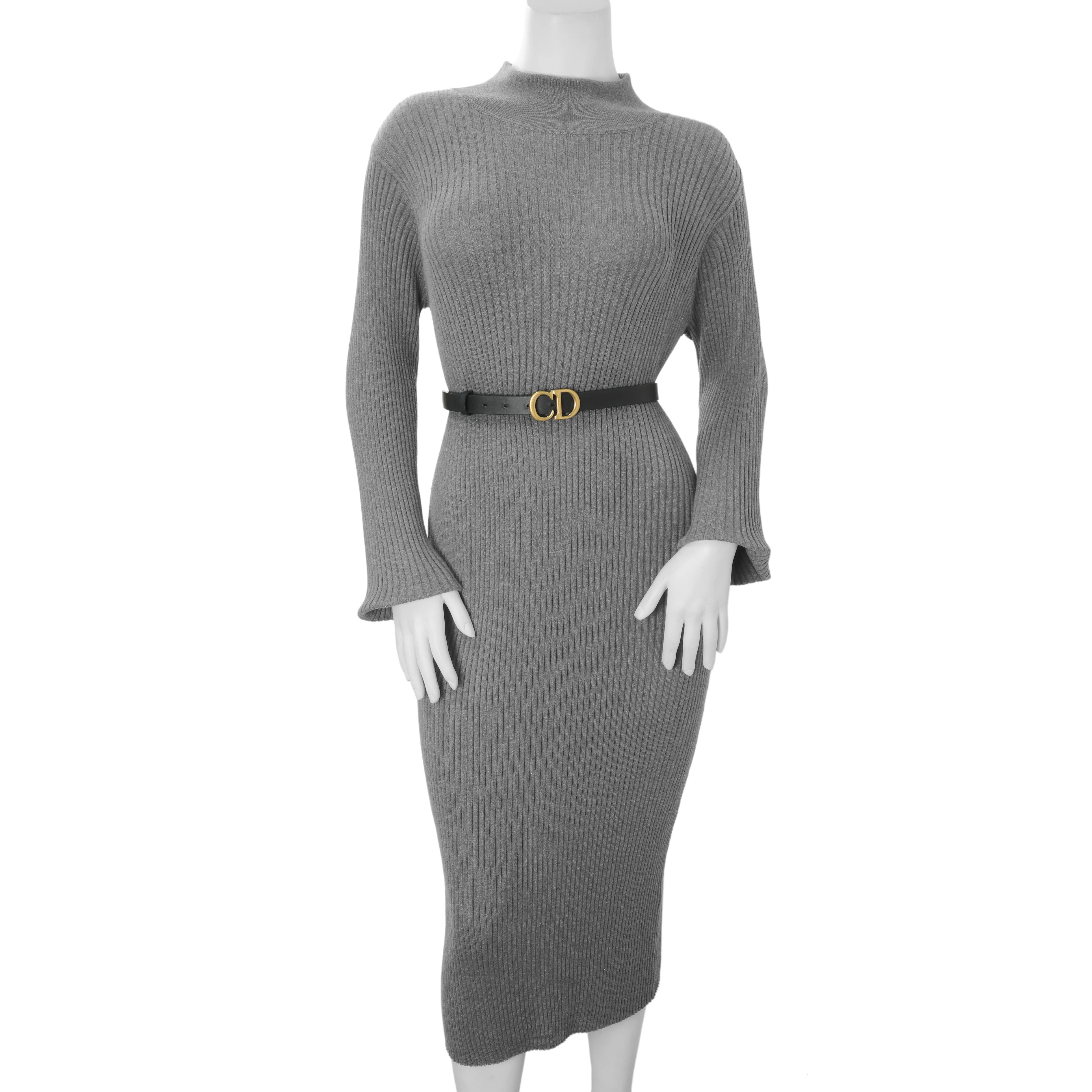 Christian Dior Black Calfskin 20mm Saddle Belt - Image 6