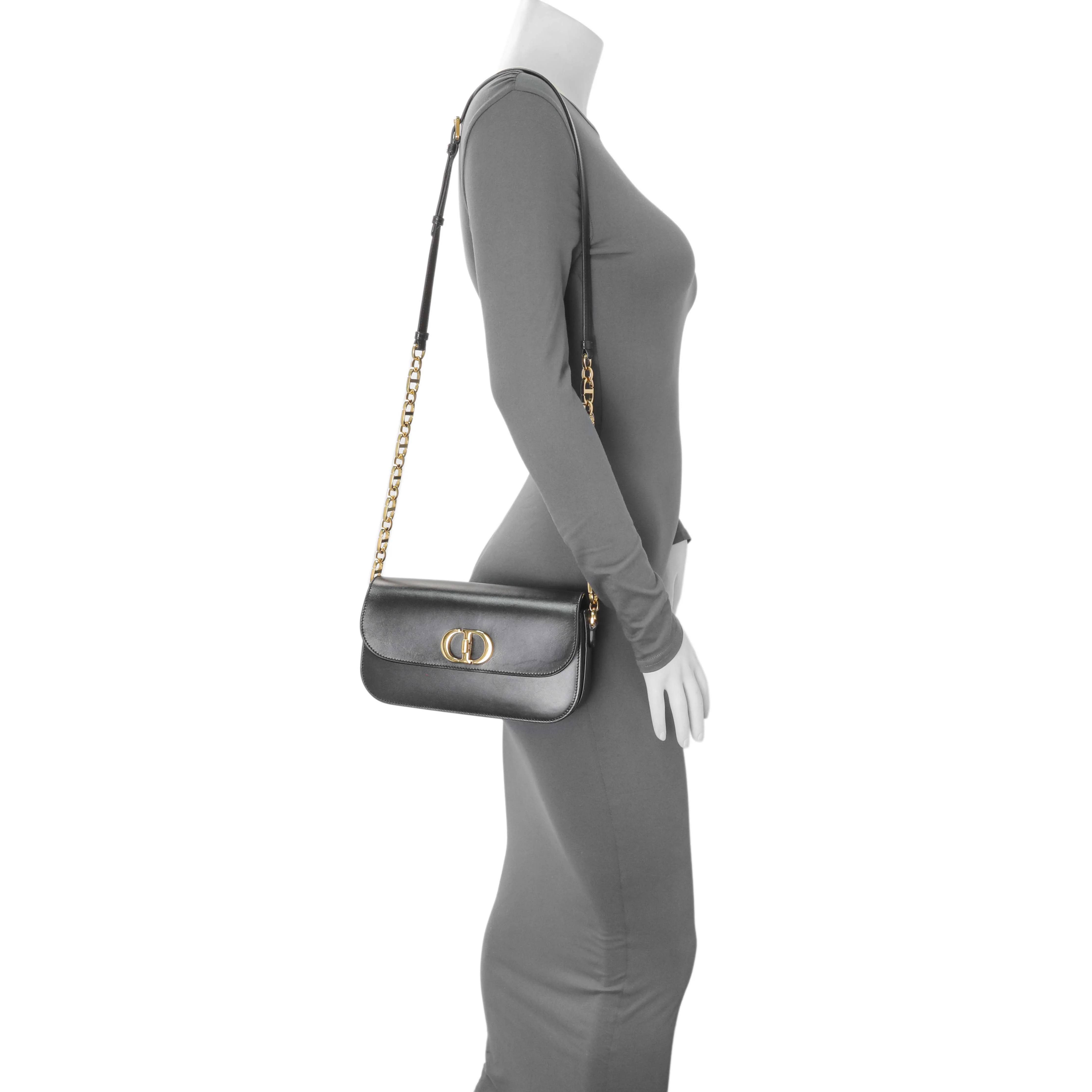 Christian Dior Black Calfskin Montaigne Avenue - Image 7