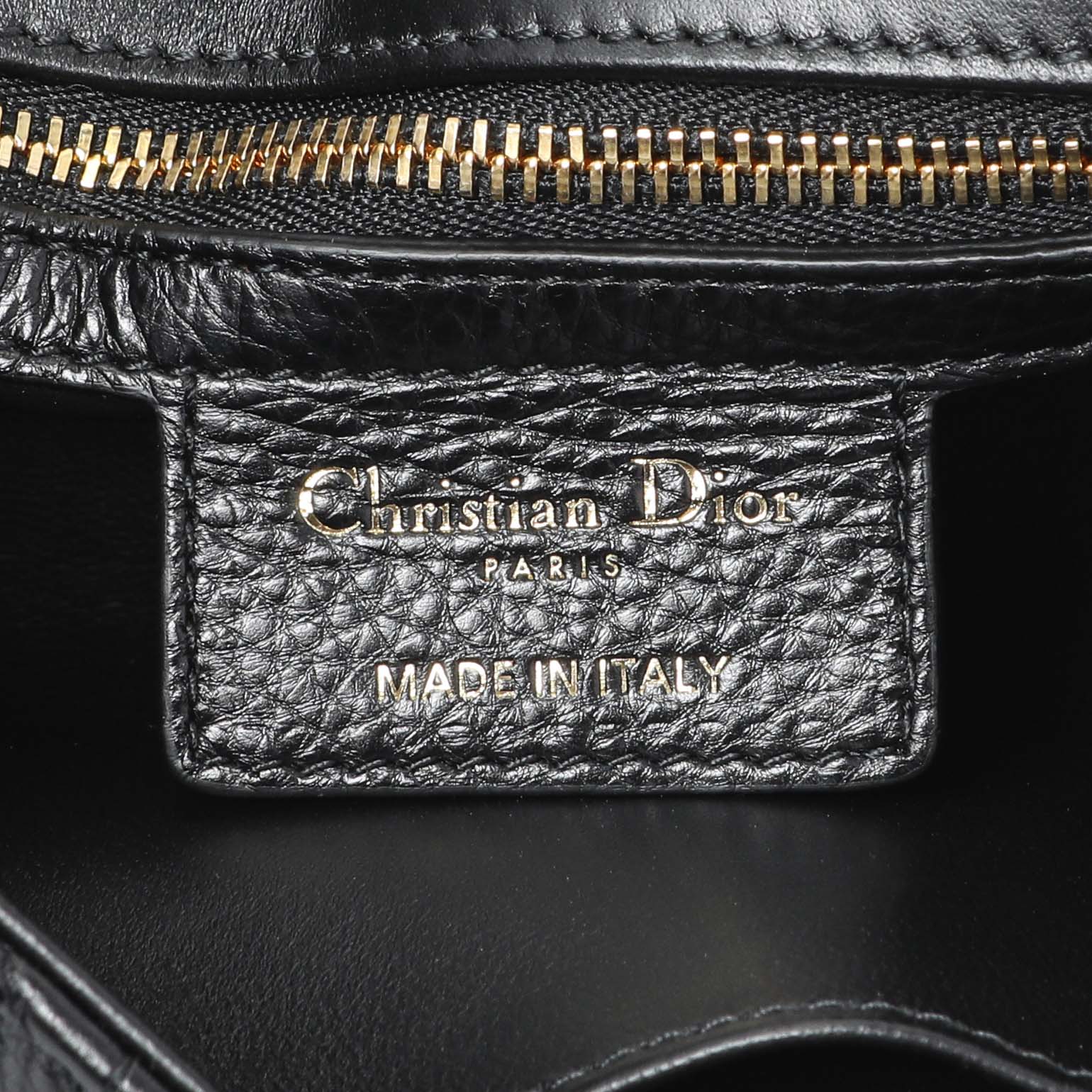 Christian Dior Black Cannage Calfskin Small Caro Bag - Image 5