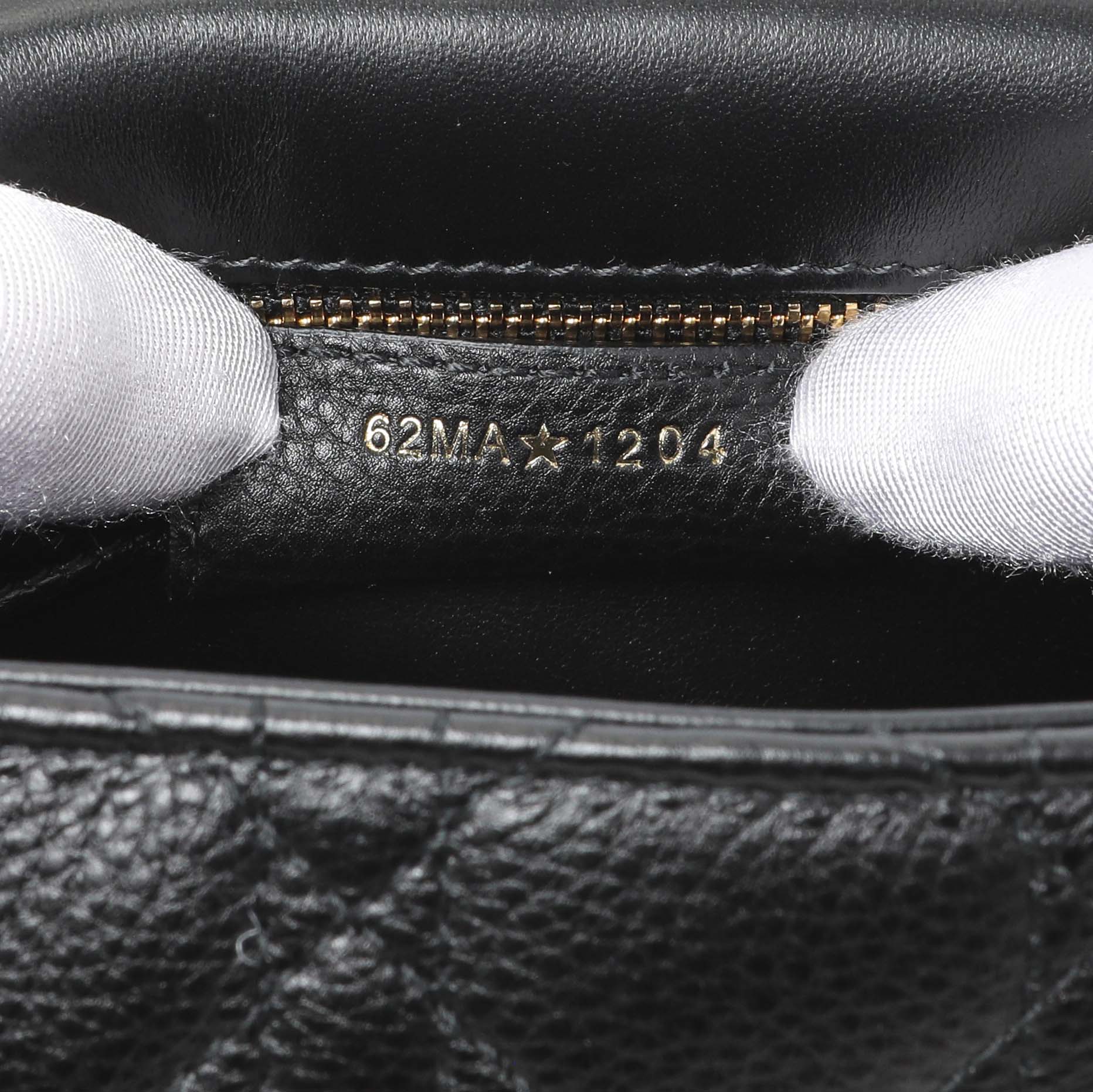 Christian Dior Black Cannage Calfskin Small Caro Bag - Image 6