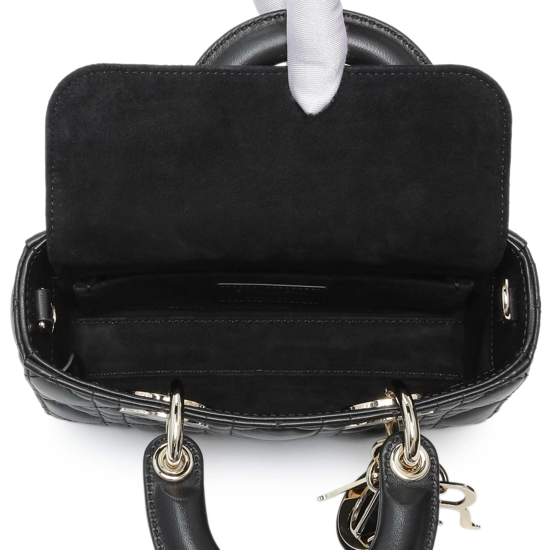 Christian Dior Black Cannage Mini Lambskin Lady D-Joy - Image 4