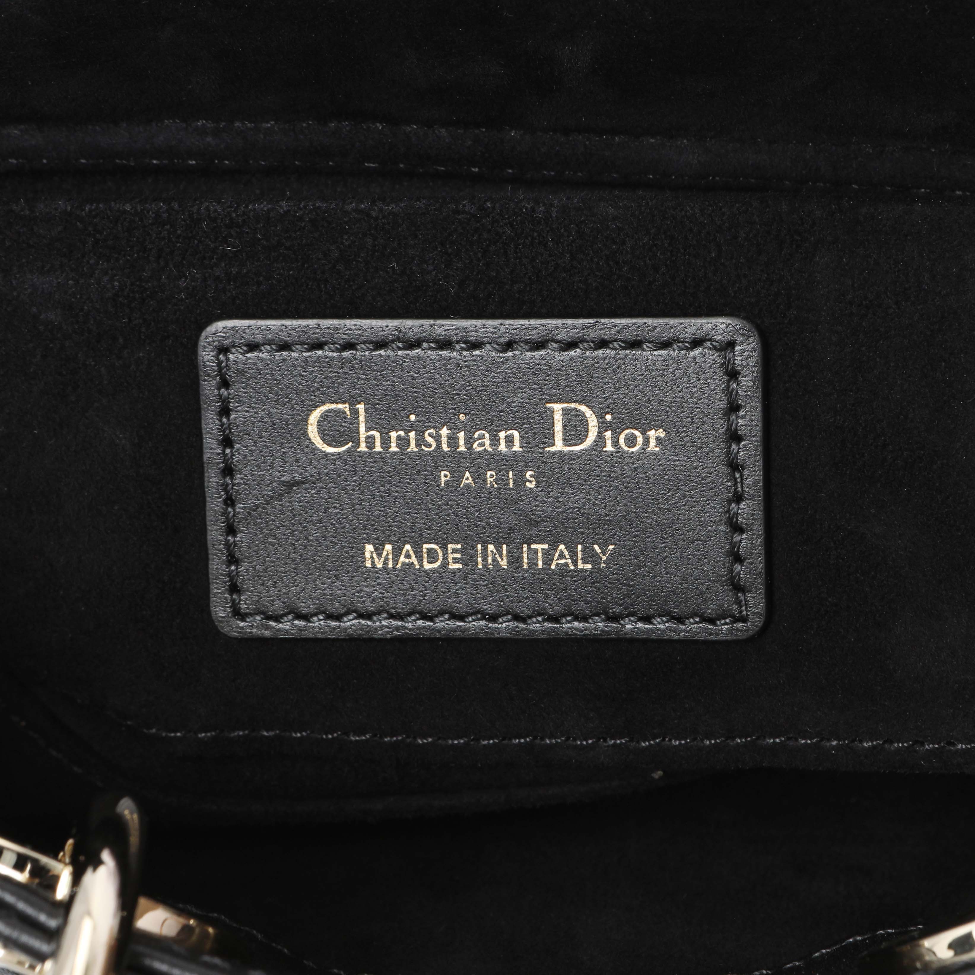 Christian Dior Black Cannage Mini Lambskin Lady D-Joy - Image 5