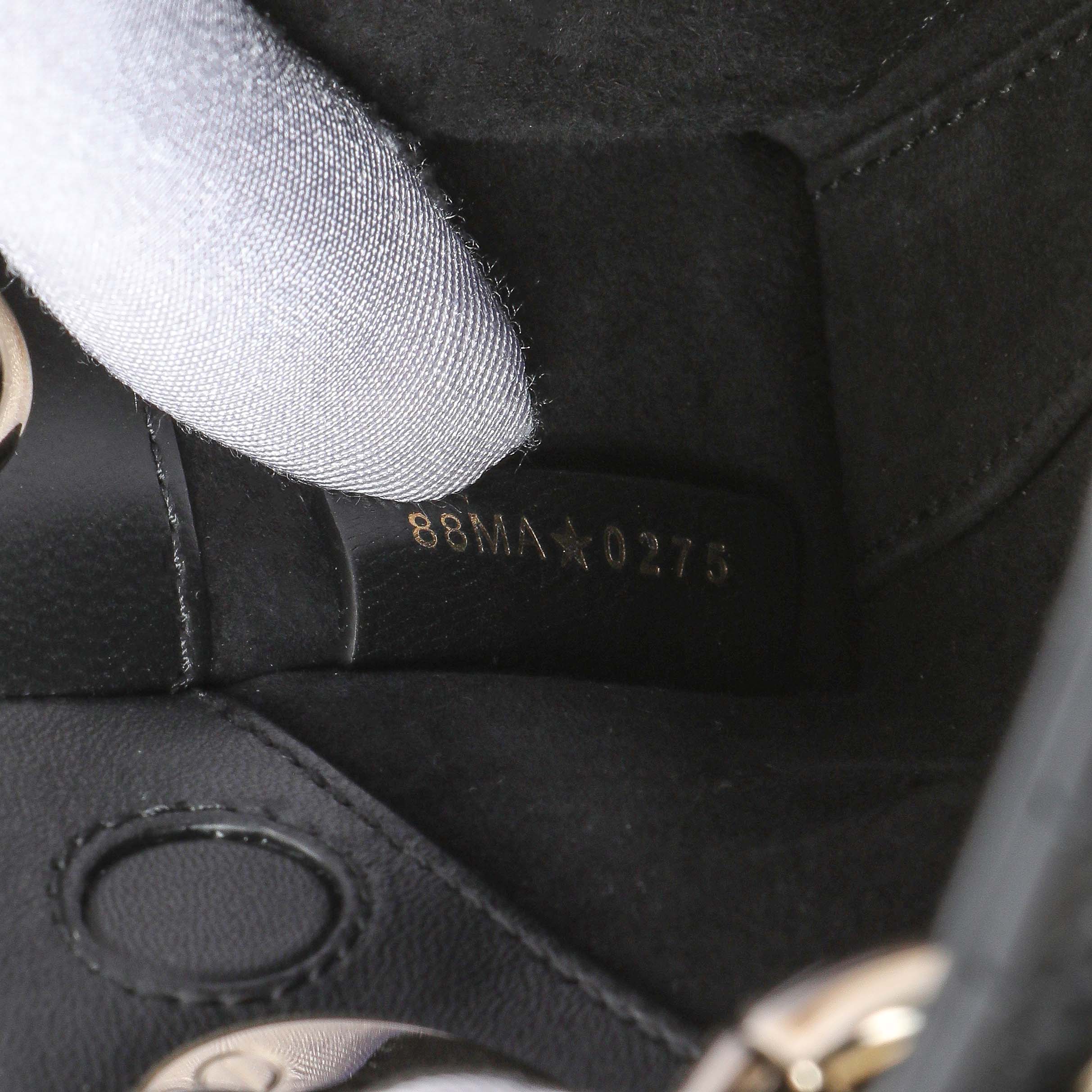 Christian Dior Black Cannage Mini Lambskin Lady D-Joy - Image 6