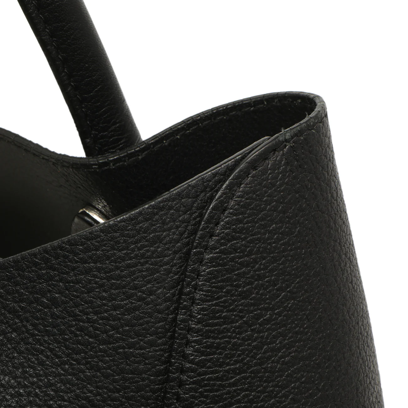 Christian Dior Black Grained Calfskin Large Open Bar Tote - Image 11