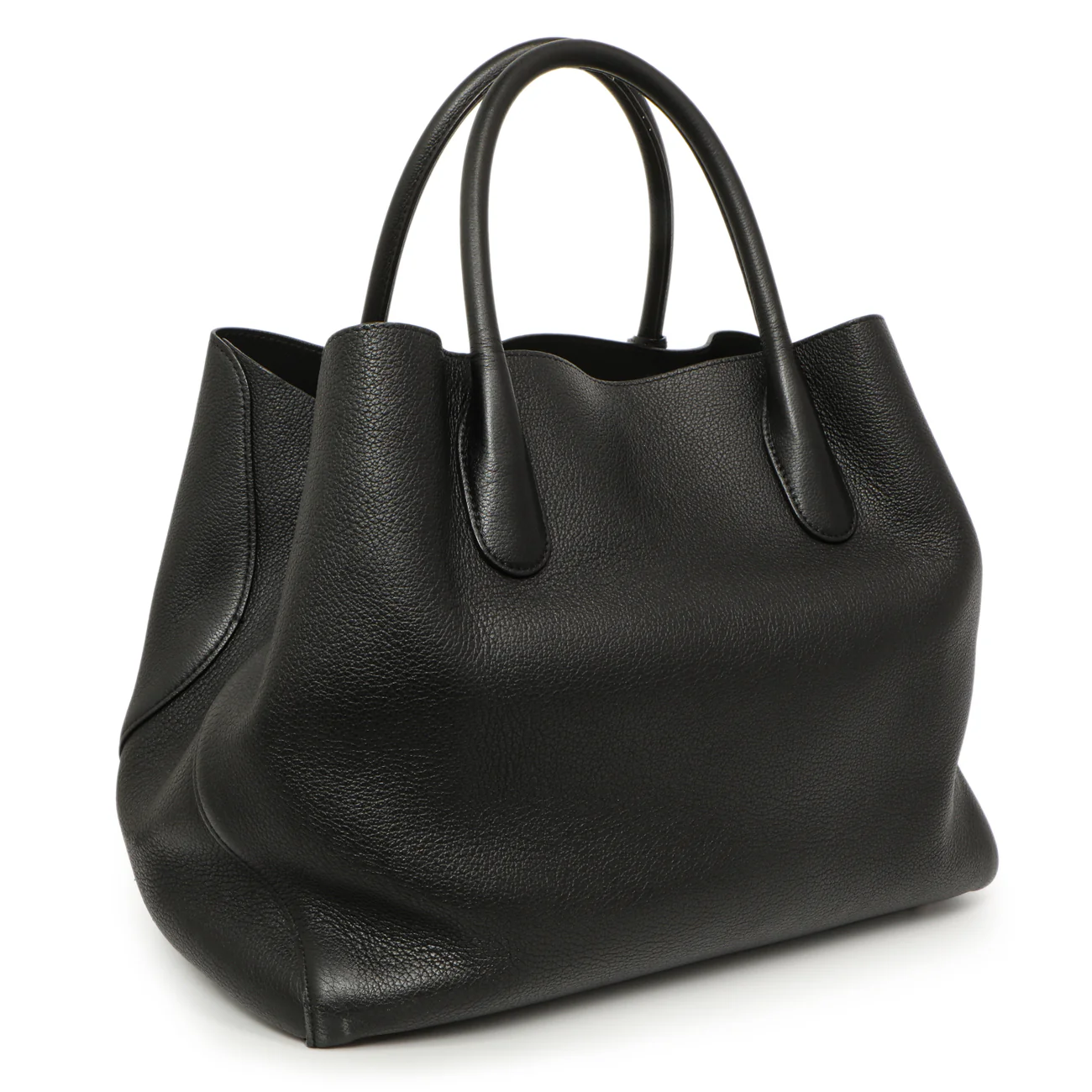 Christian Dior Black Grained Calfskin Large Open Bar Tote - Image 2