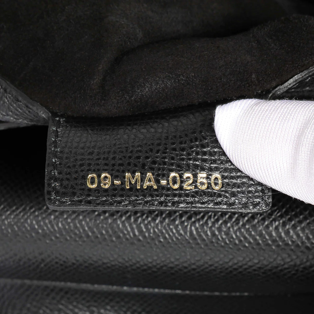 Christian Dior Black Grained Calfskin Saddle Bag - Image 6
