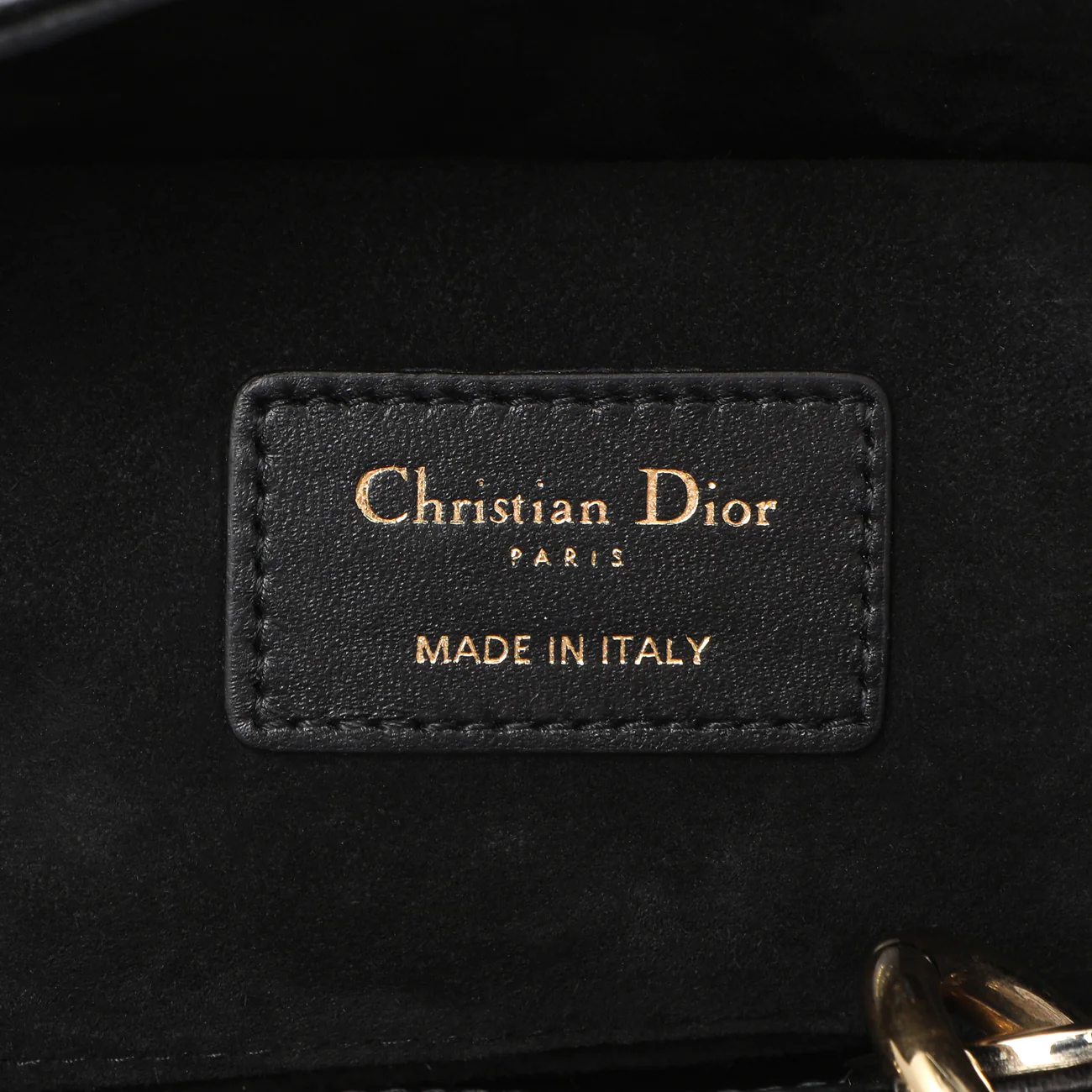 Christian Dior Black Lambskin Cannage Medium Lady D-Joy - Image 9
