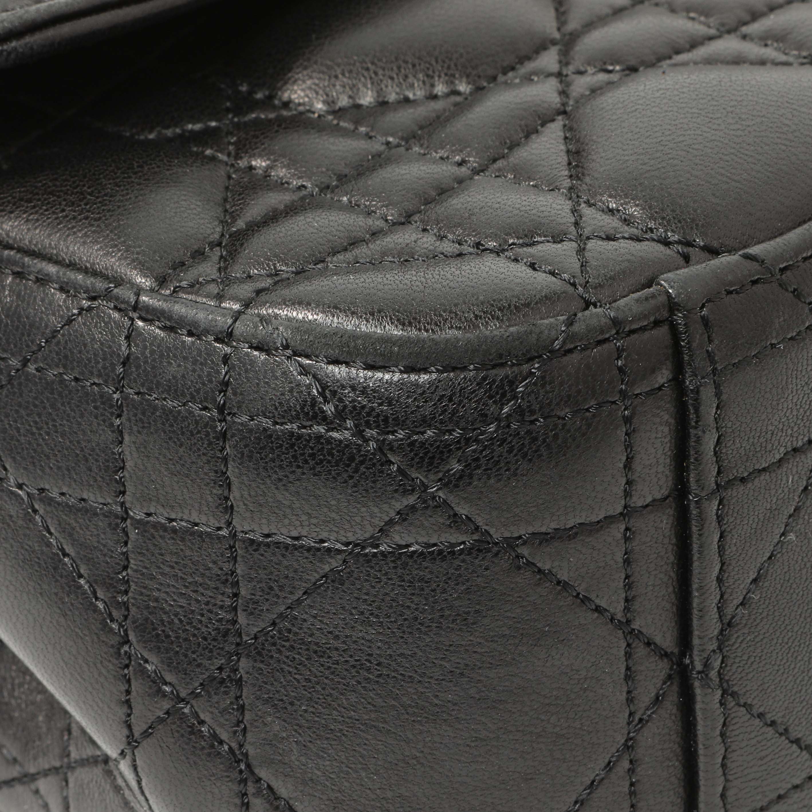 Christian Dior Black Lambskin Cannage Medium Miss Dior Flap - Image 4