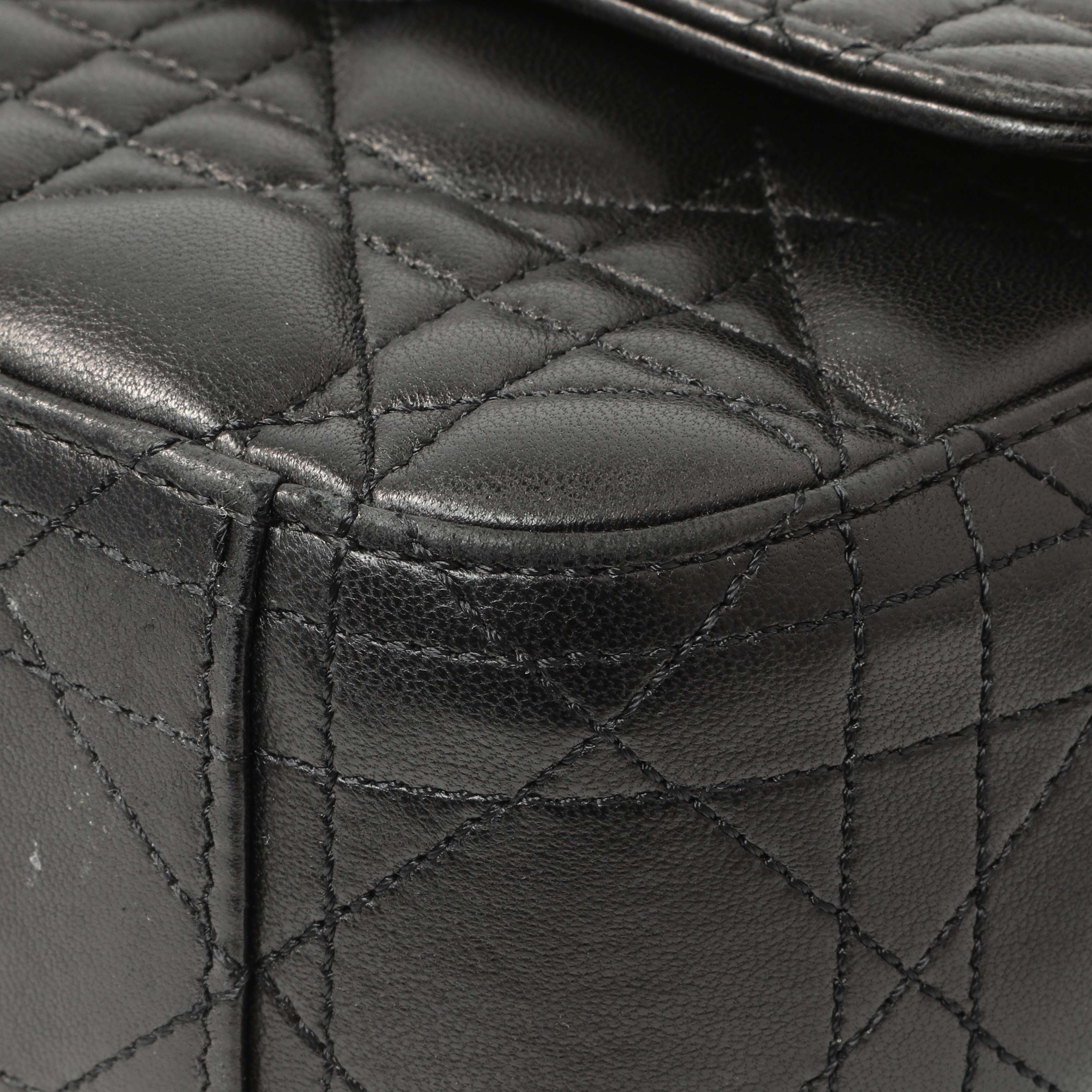 Christian Dior Black Lambskin Cannage Medium Miss Dior Flap - Image 5