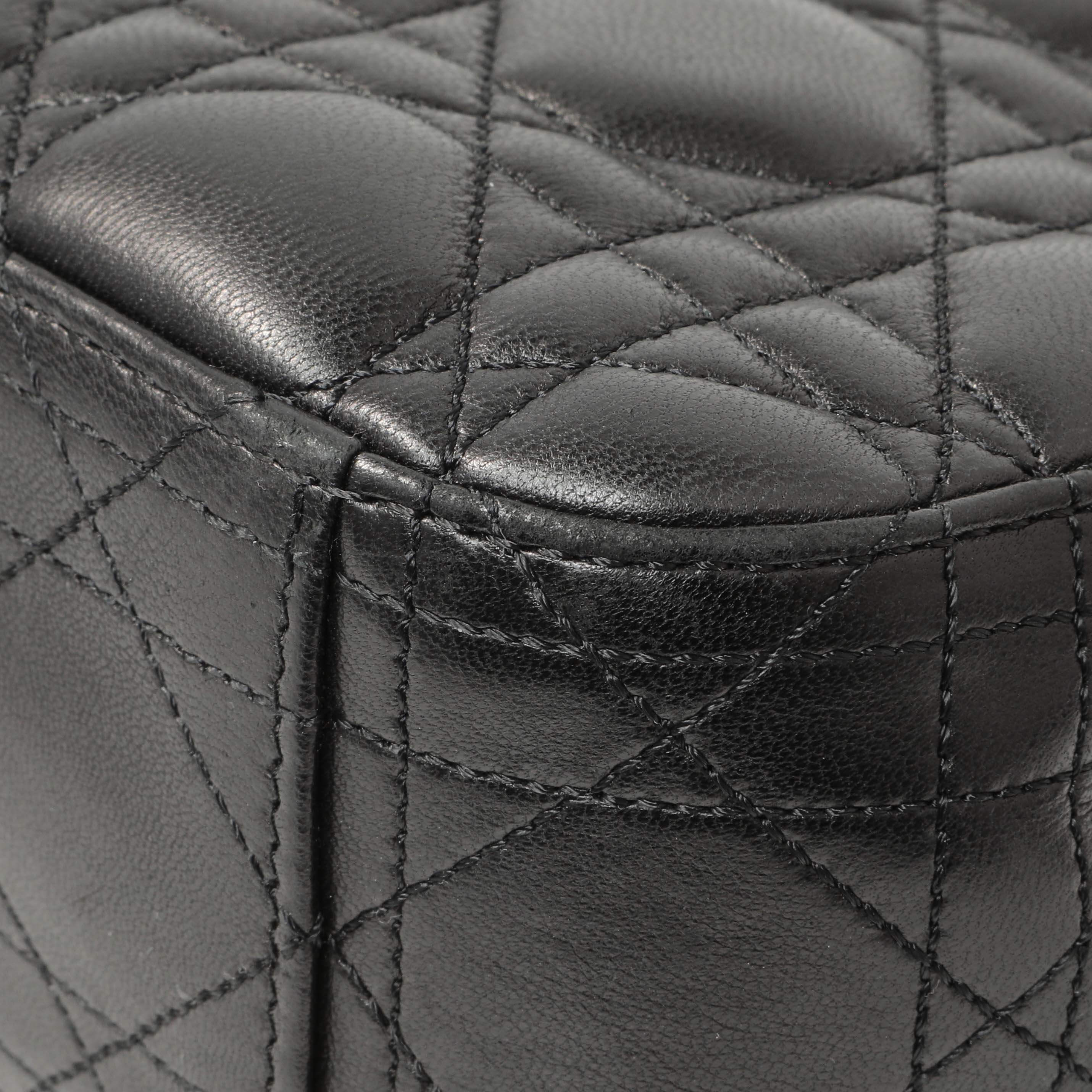 Christian Dior Black Lambskin Cannage Medium Miss Dior Flap - Image 7