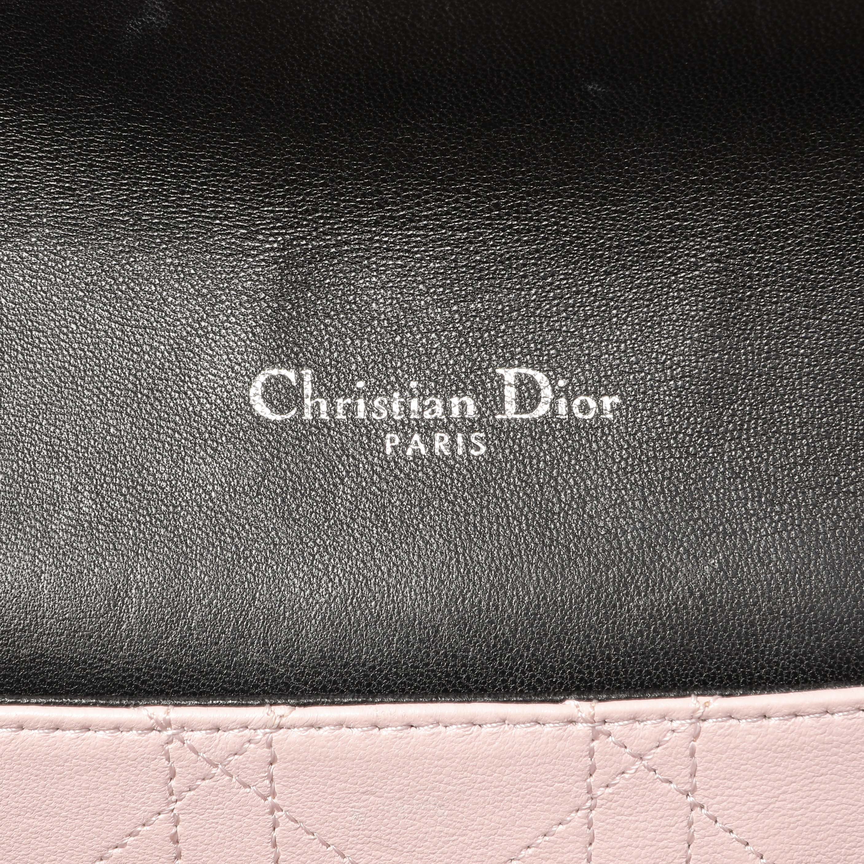Christian Dior Black Lambskin Cannage Medium Miss Dior Flap - Image 9