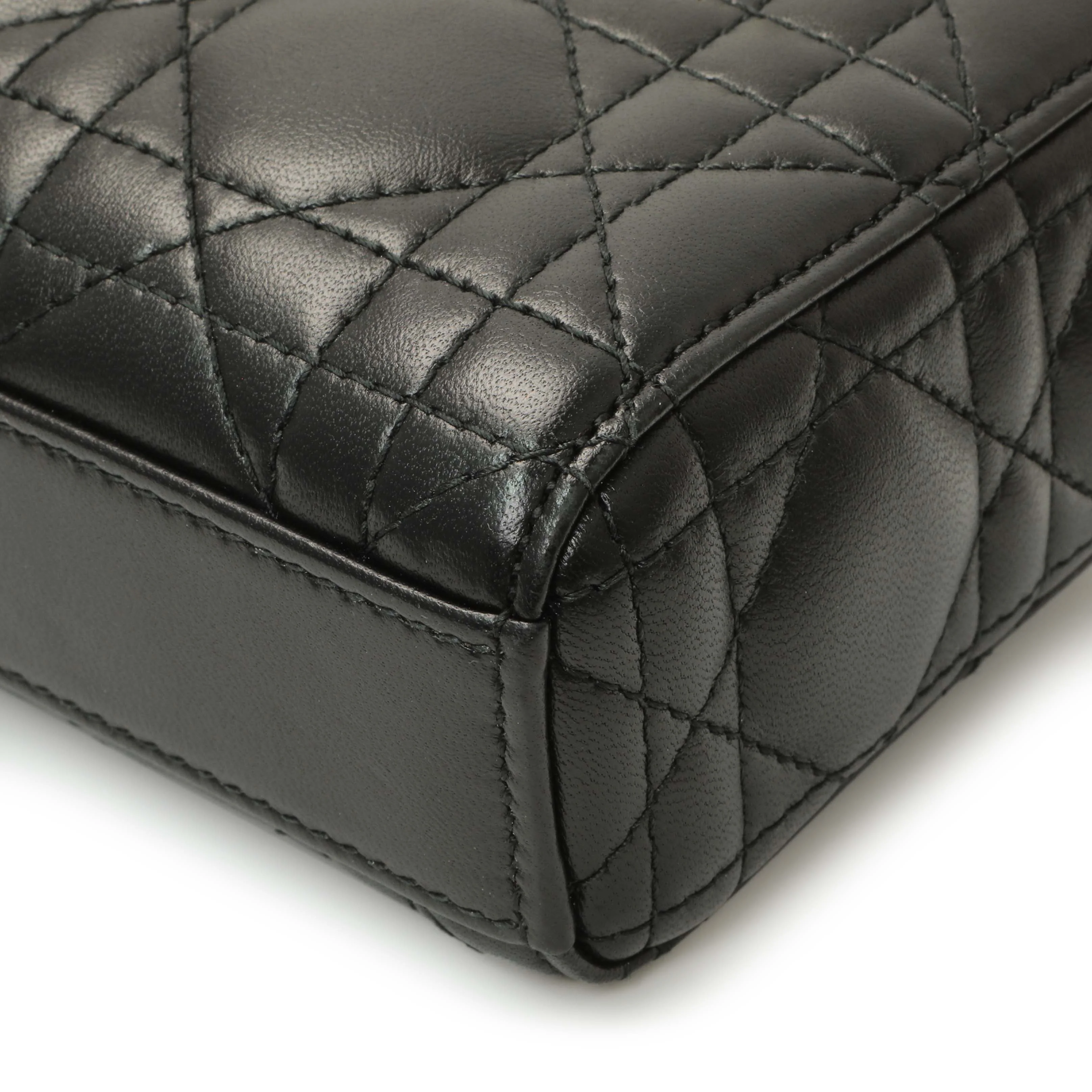 Christian Dior Black Lambskin Cannage Micro Lady D-Joy - Image 5