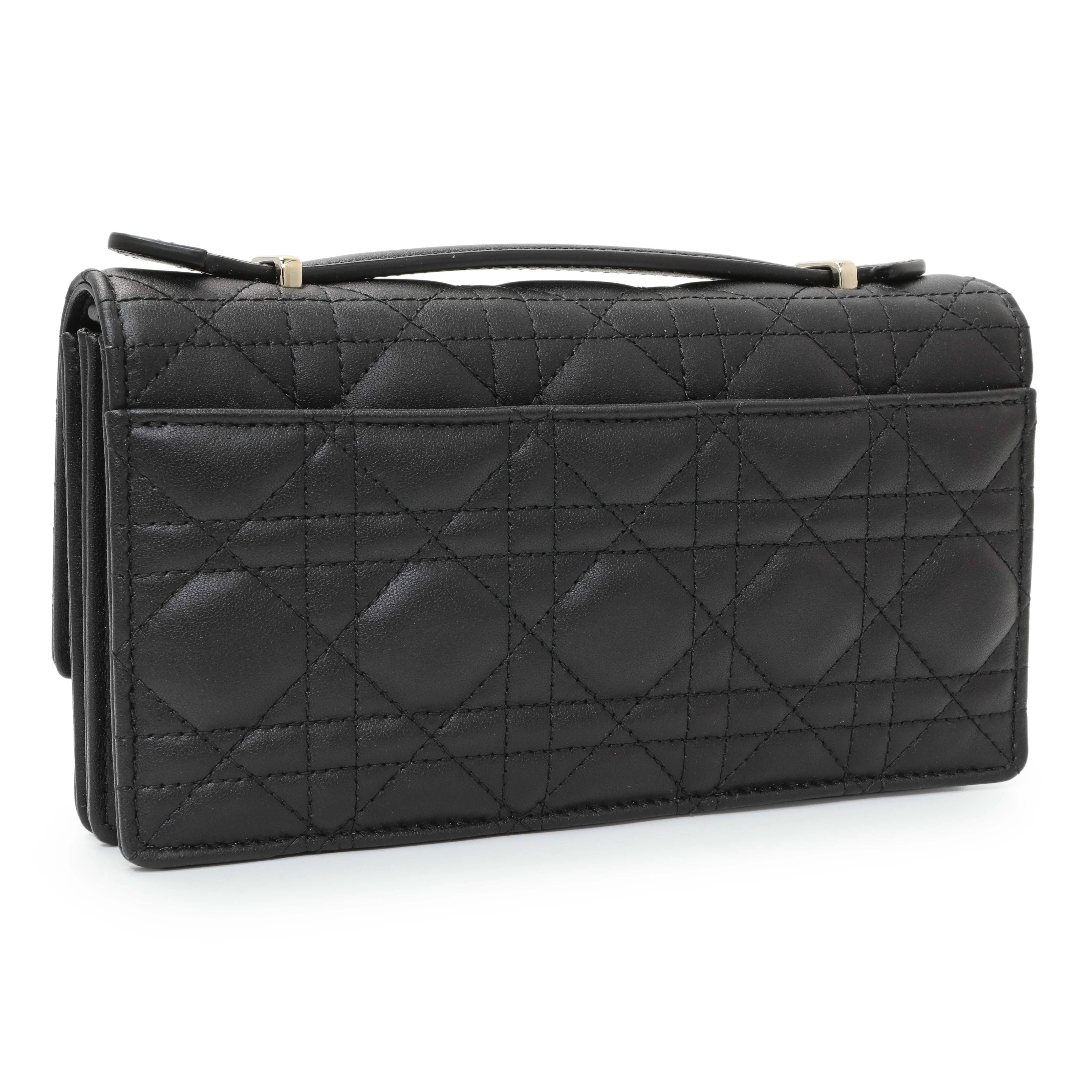Christian Dior Black Lambskin Cannage Mini My Dior Bag - Image 2