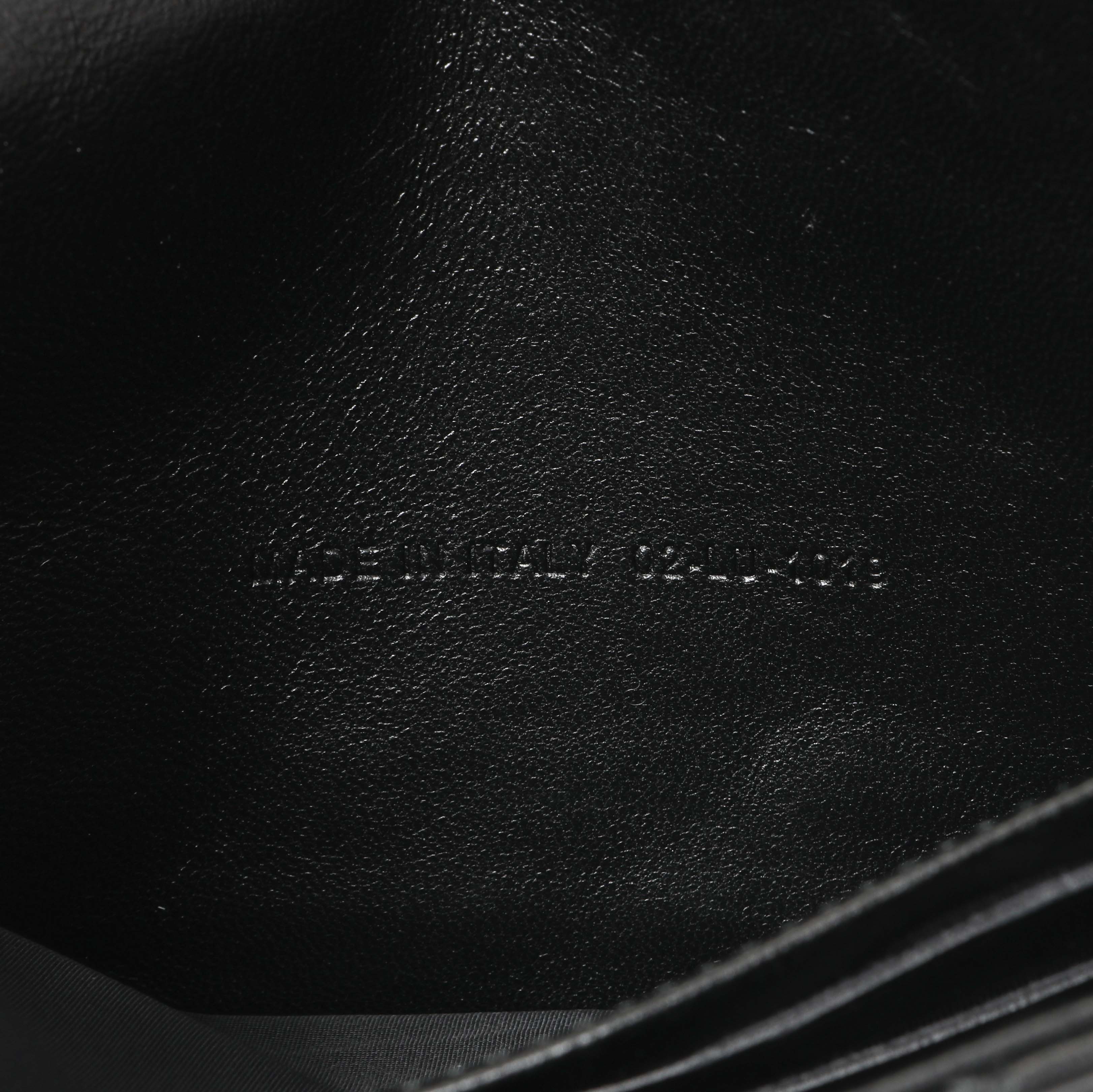 Christian Dior Black Lambskin Cannage Wallet On Chain - Image 6