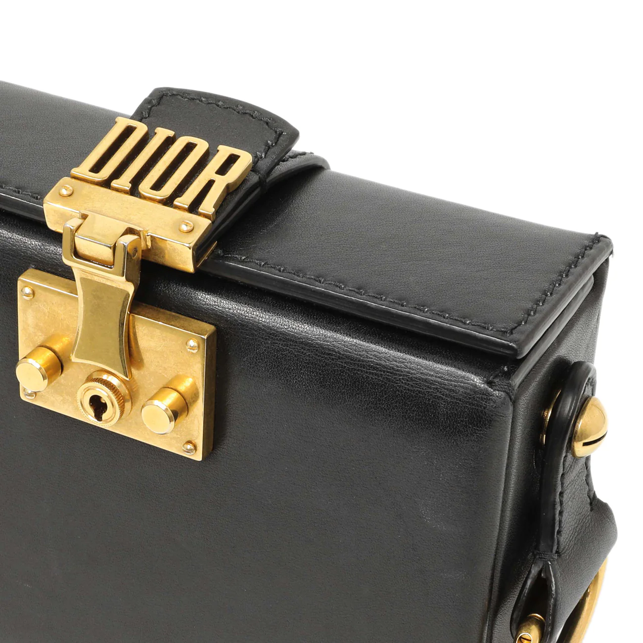 Christian Dior Black Lambskin Dioraddict Lockbox - Image 11