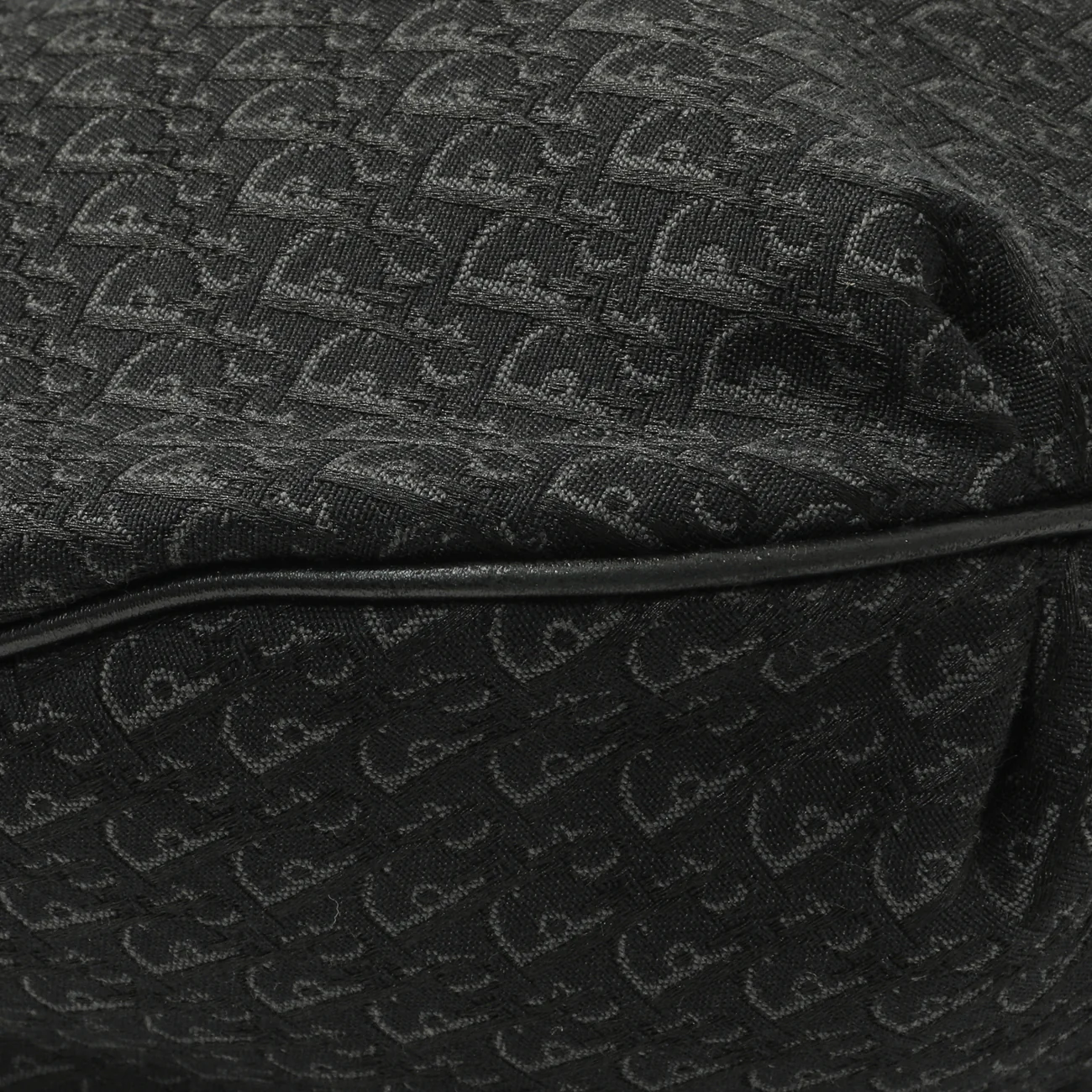 Christian Dior Black Monogram Buckle Hobo - Image 4