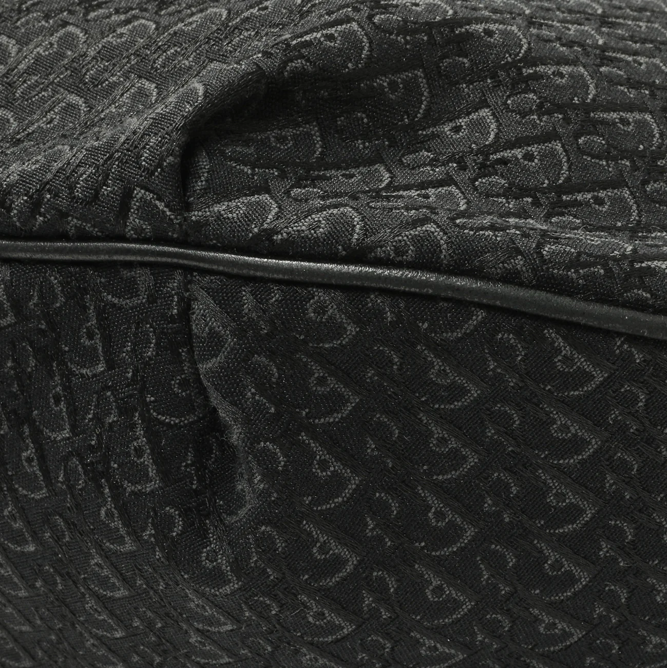 Christian Dior Black Monogram Buckle Hobo - Image 5