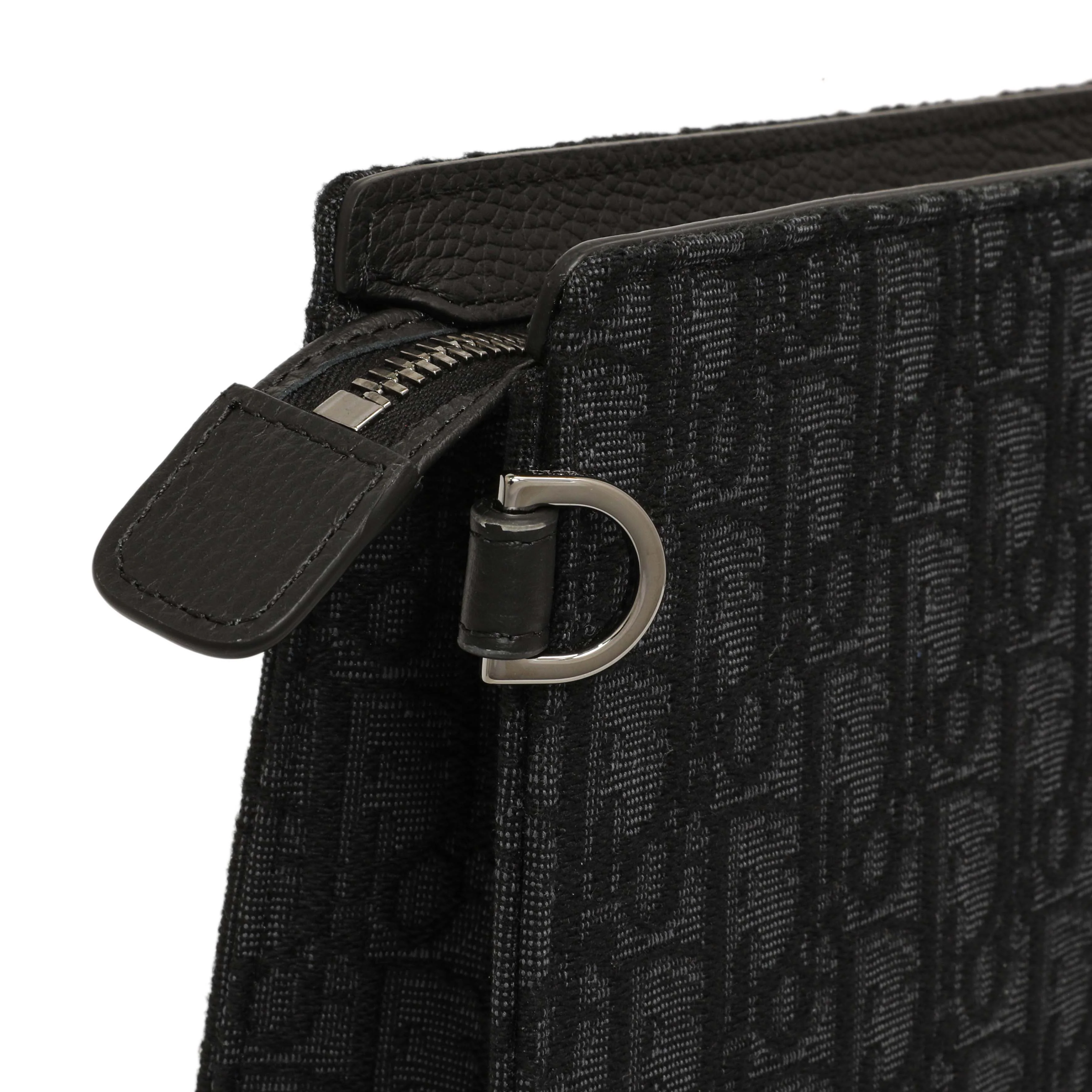 Christian Dior Black Oblique A5 Triangle Pouch - Image 7