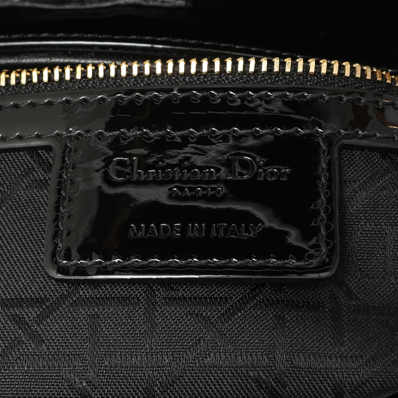 Christian Dior Black Patent Cannage Large Lady Dior - Image 5
