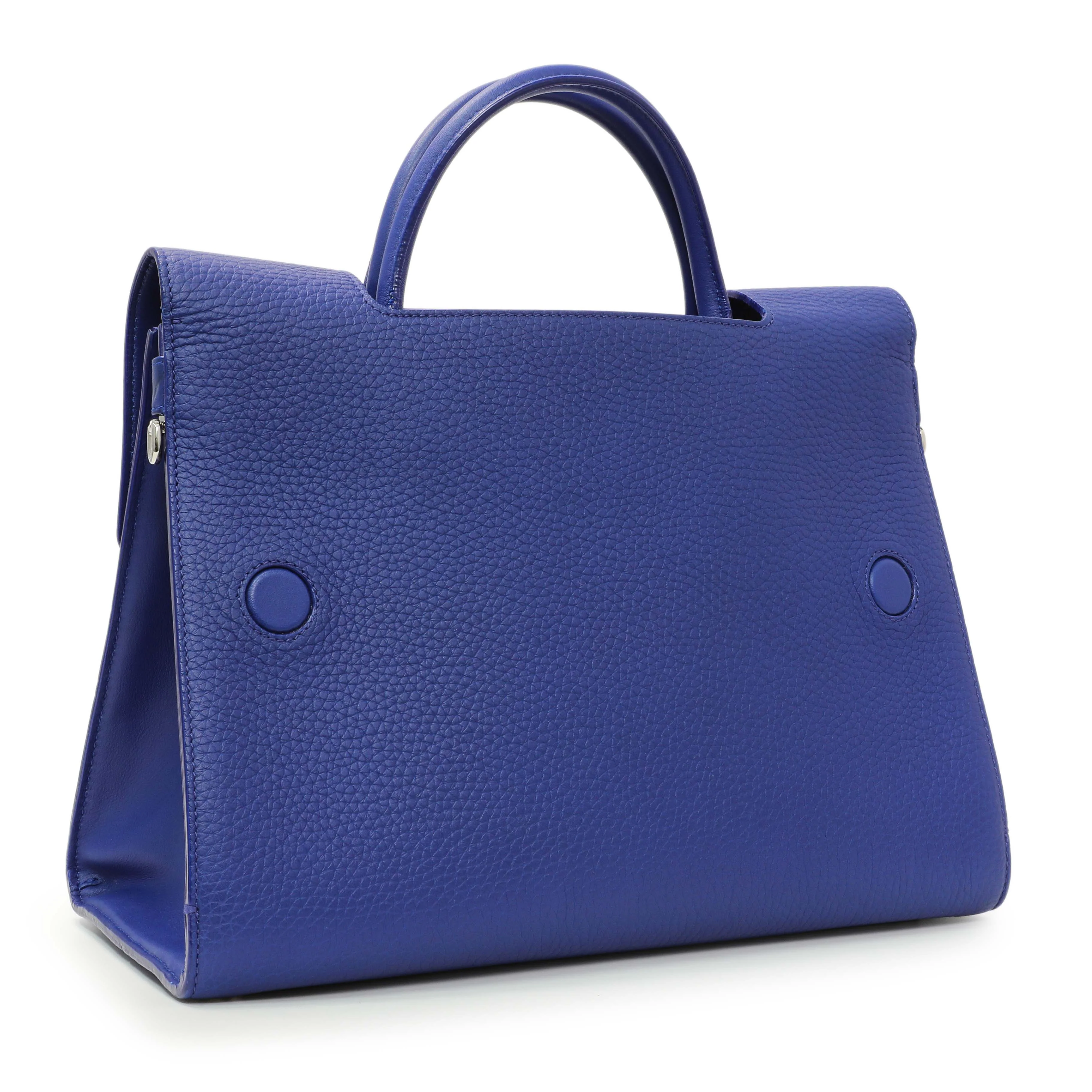 Christian Dior Blue Bullcalf Medium Diorever Flap - Image 2
