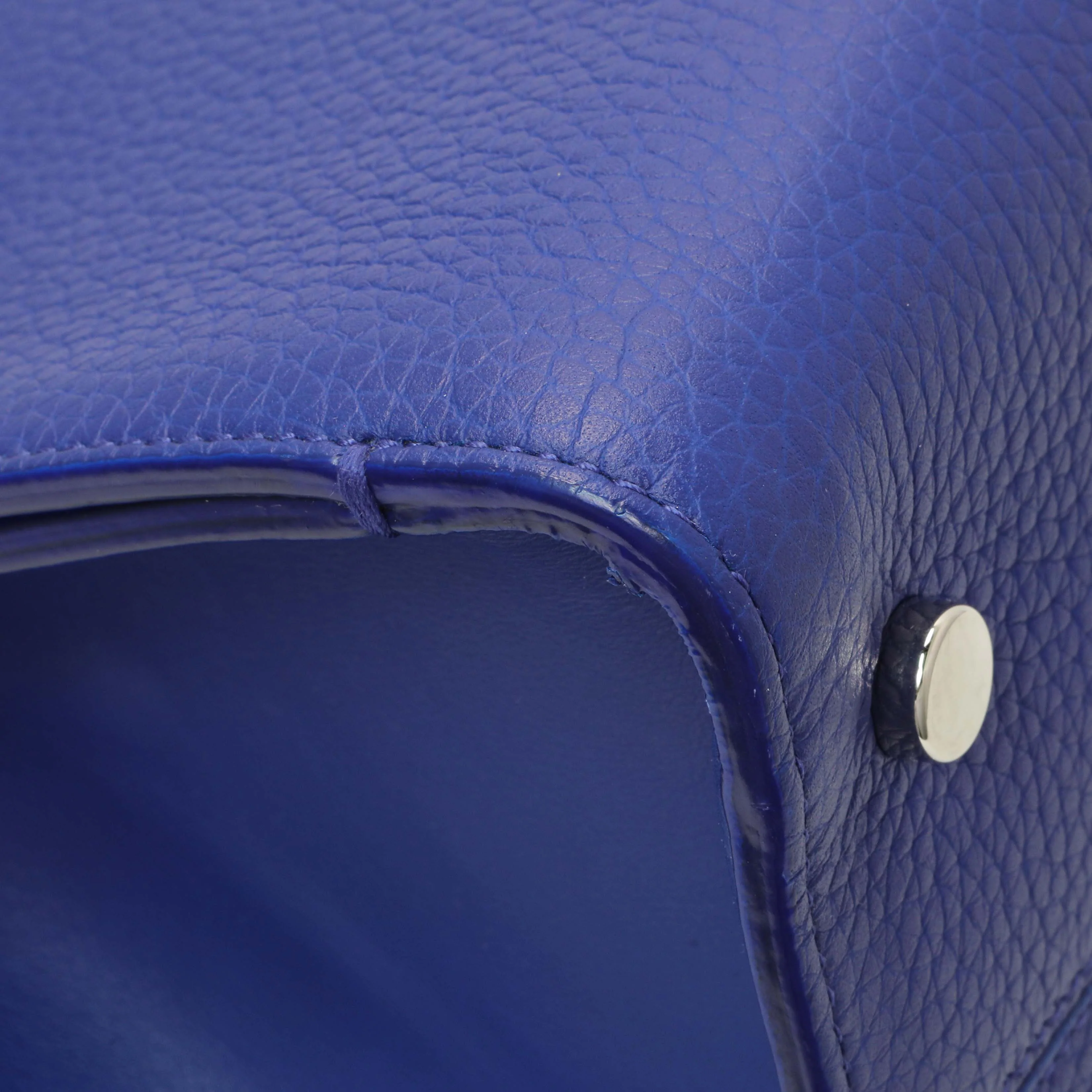 Christian Dior Blue Bullcalf Medium Diorever Flap - Image 6