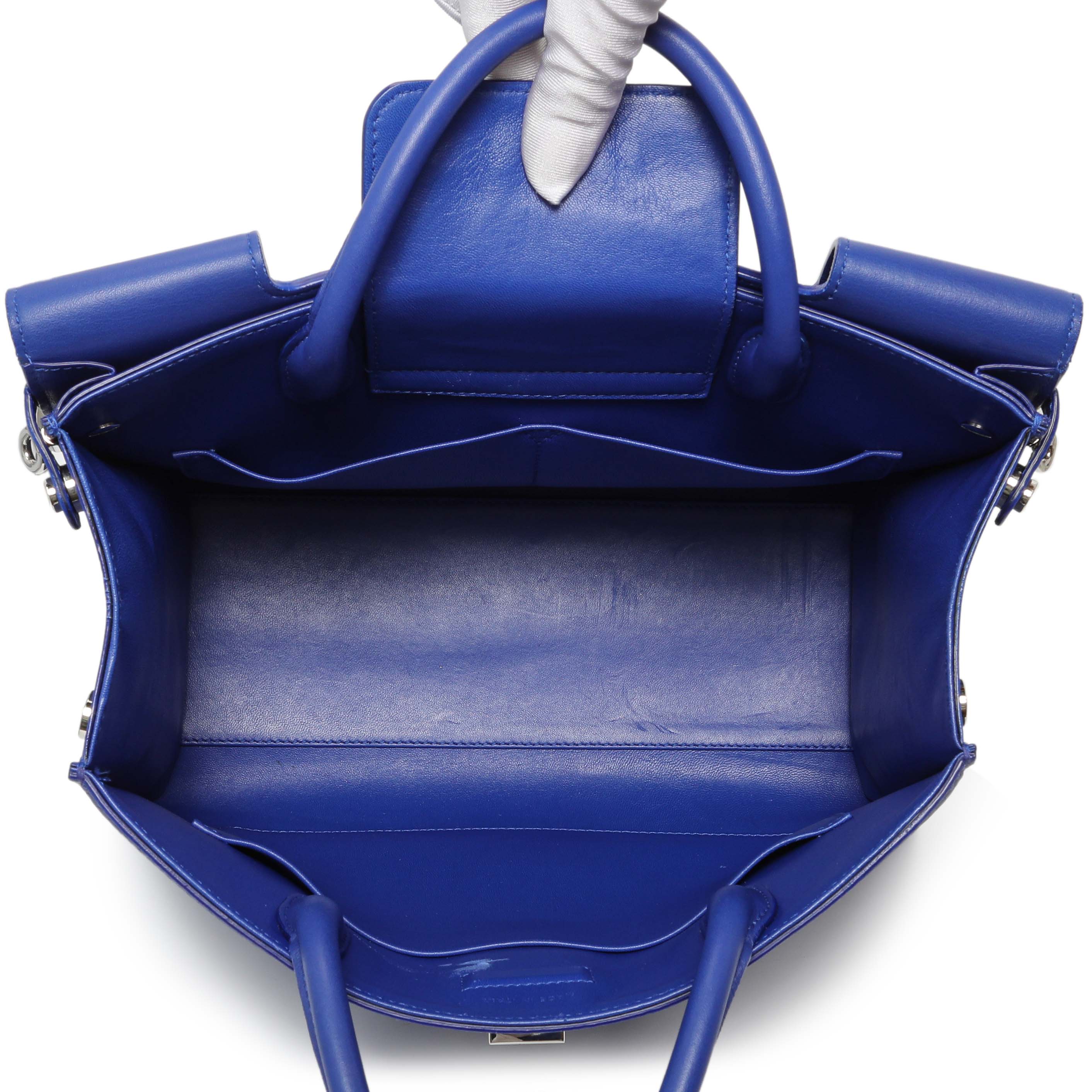 Christian Dior Blue Bullcalf Medium Diorever Flap - Image 8
