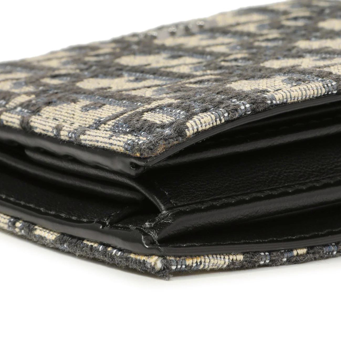 Christian Dior Blue Oblique Bifold Wallet - Image 4