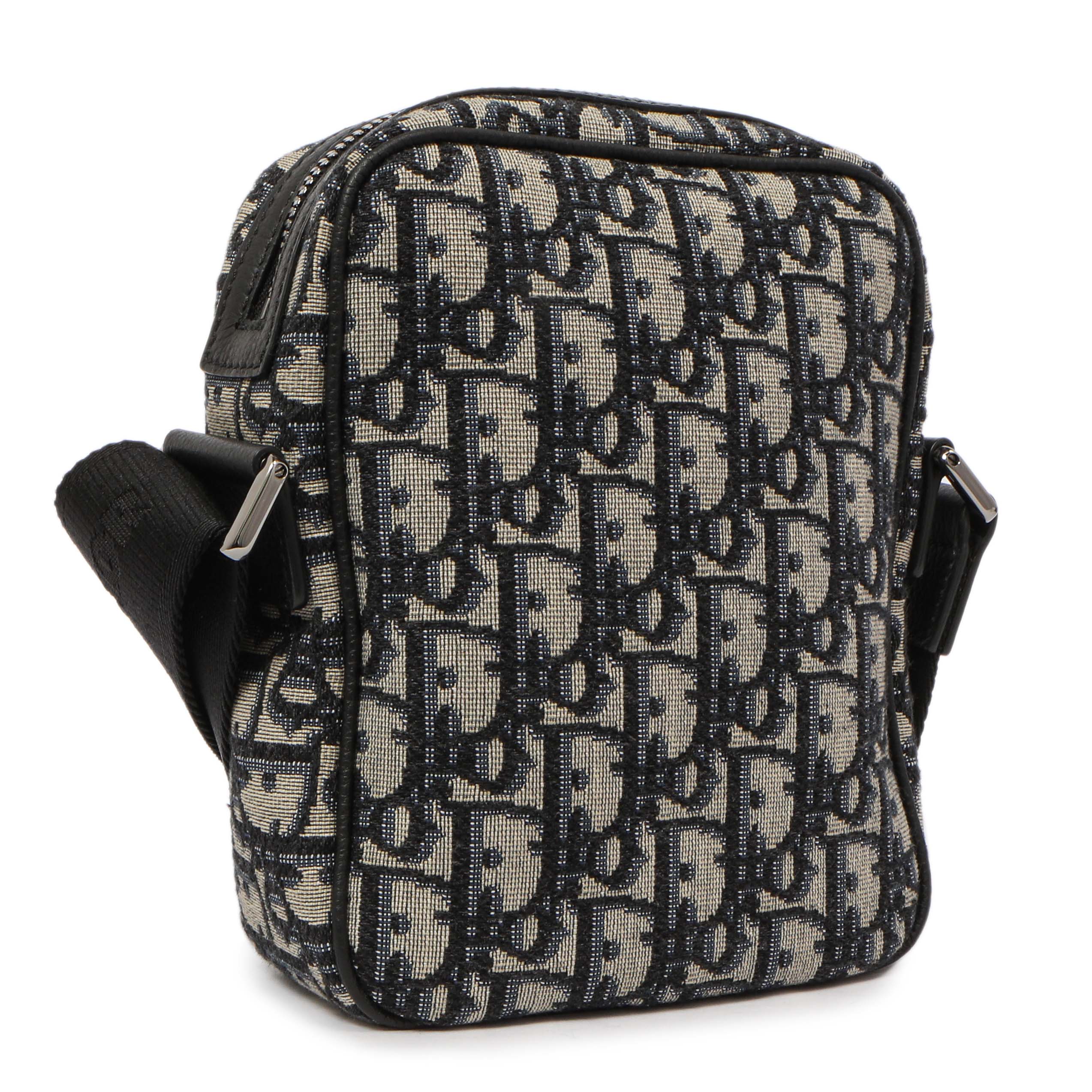 Christian Dior Blue Oblique Messenger Pouch - Image 3