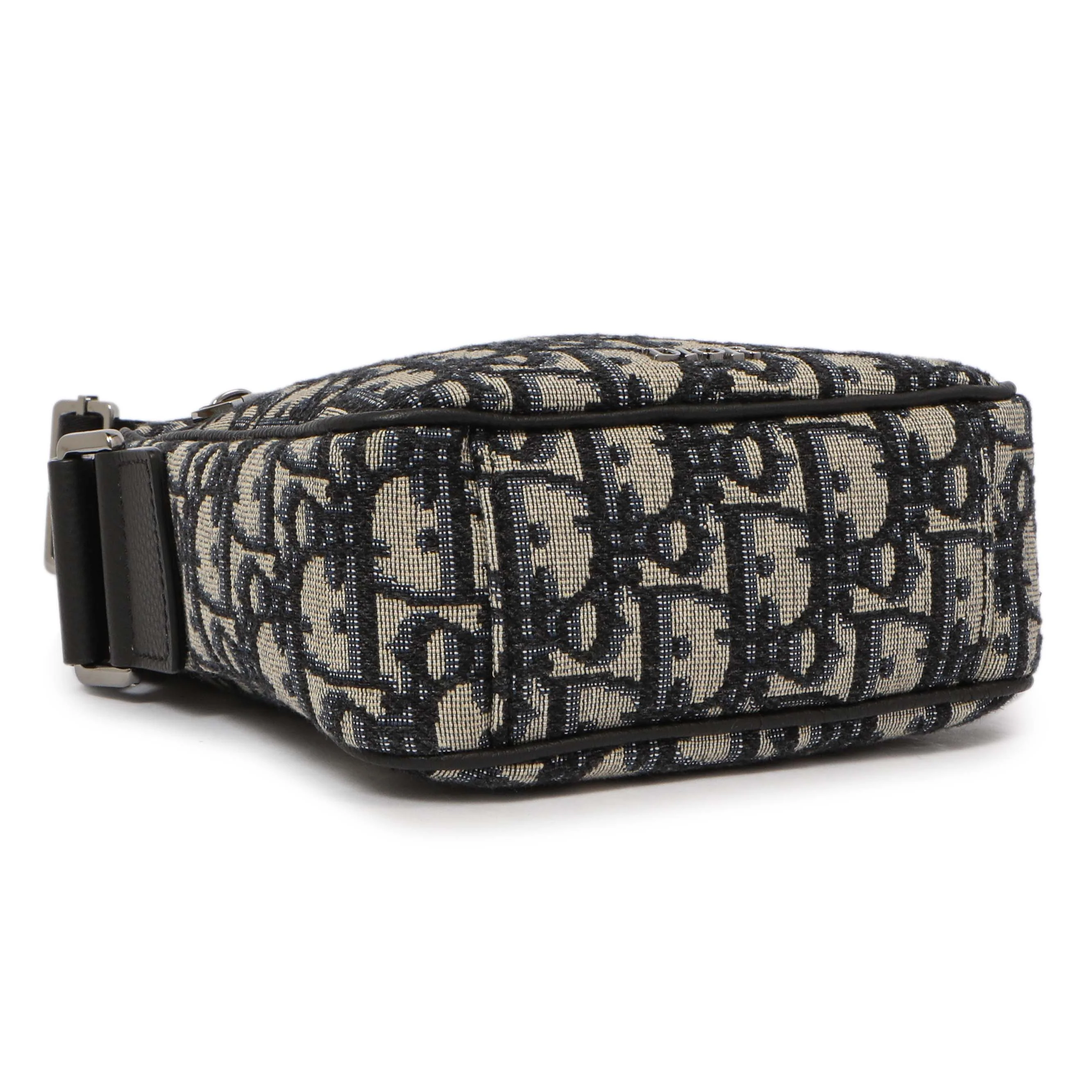 Christian Dior Blue Oblique Messenger Pouch - Image 4