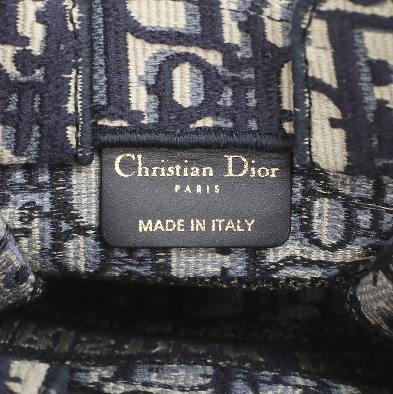 Christian Dior Blue Oblique Mini Book Tote Phone Bag - Image 6