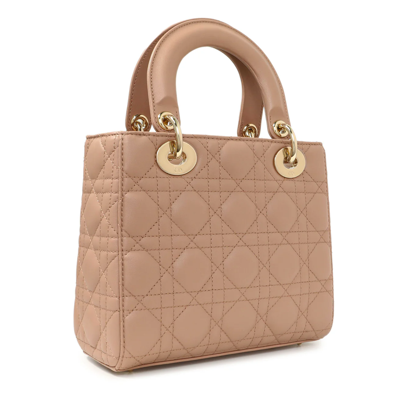 Christian Dior Blush Lambskin Cannage Small My ABCDior Lady Dior - Image 2