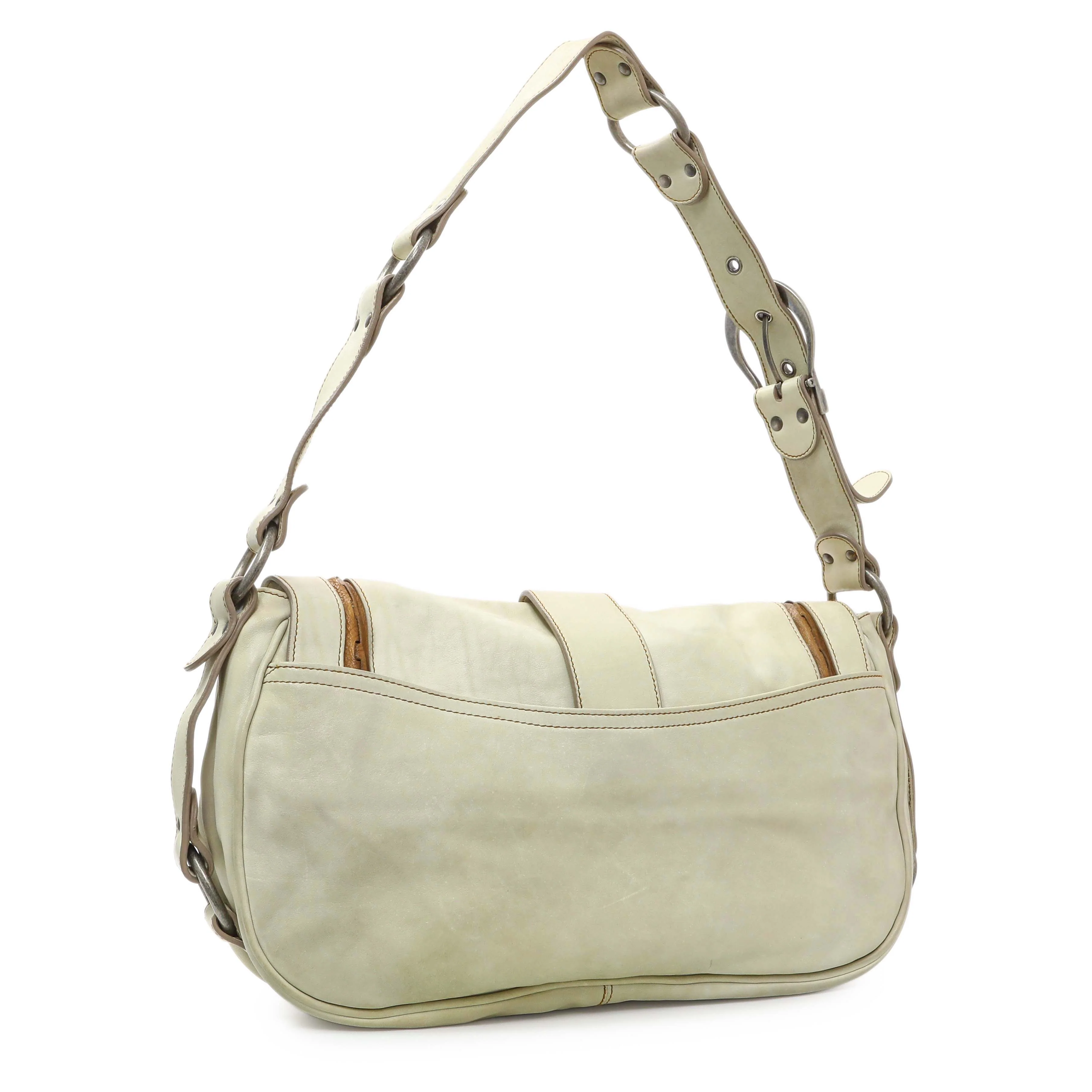 Christian Dior Calfskin Gaucho Saddle Bag - Image 2